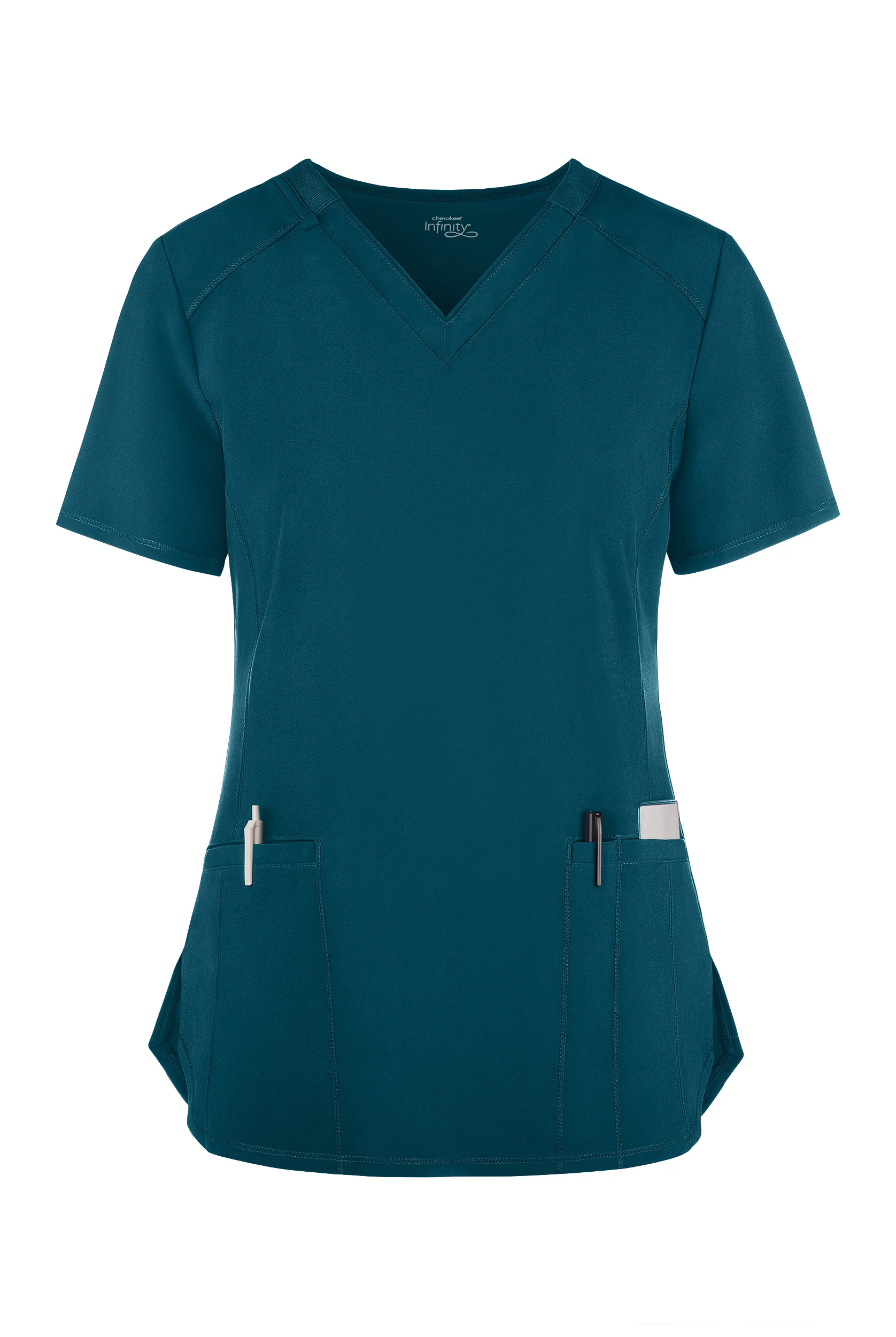 Infinity Women's 2-Pocket STRETCH V-Neck Scrub Top