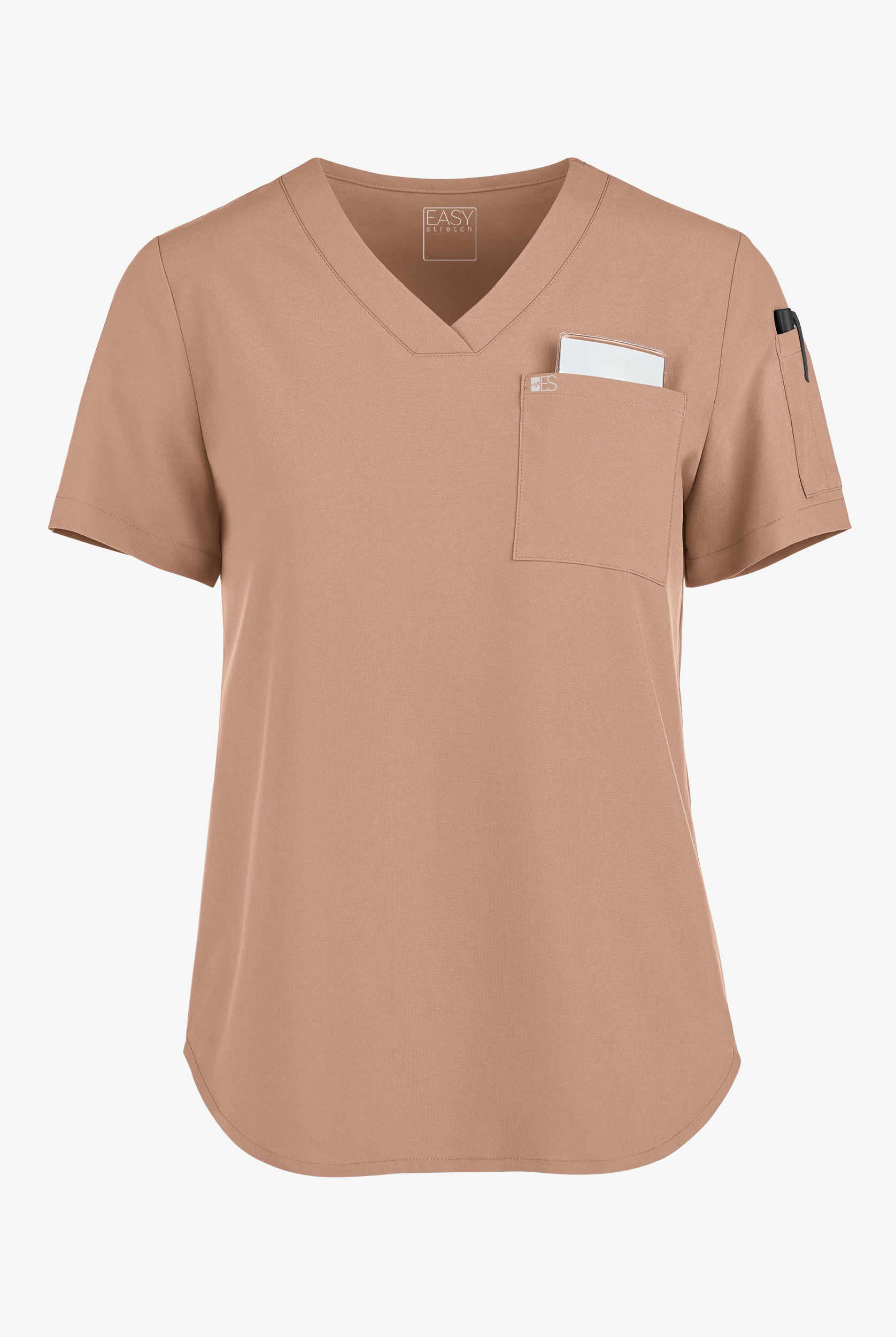 Easy STRETCH Chloe Women's 3-Pocket V-Neck Tuck-In Scrub Top