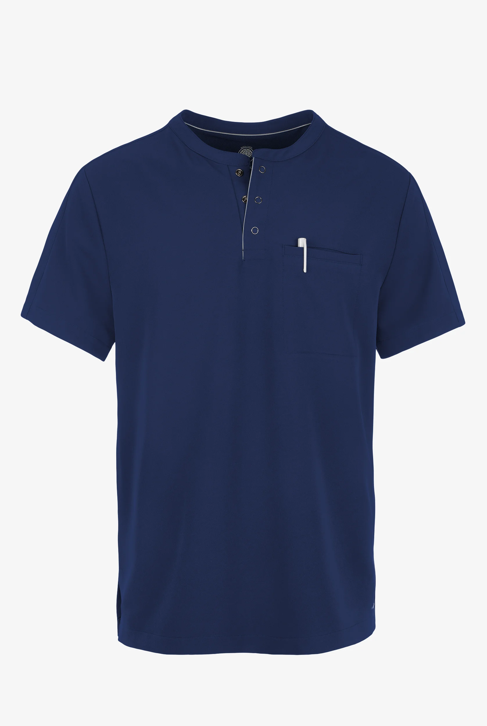 Camisa médica 360 by Healing Hands Shane STRETCH estilo Henley con 1 bolsillos para hombre