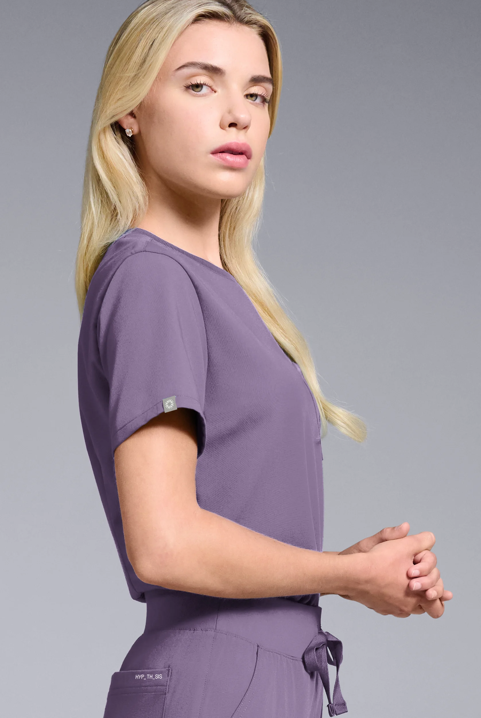 Hypothesis Women's Base Crew-Neck Tuck-In Scrub Top