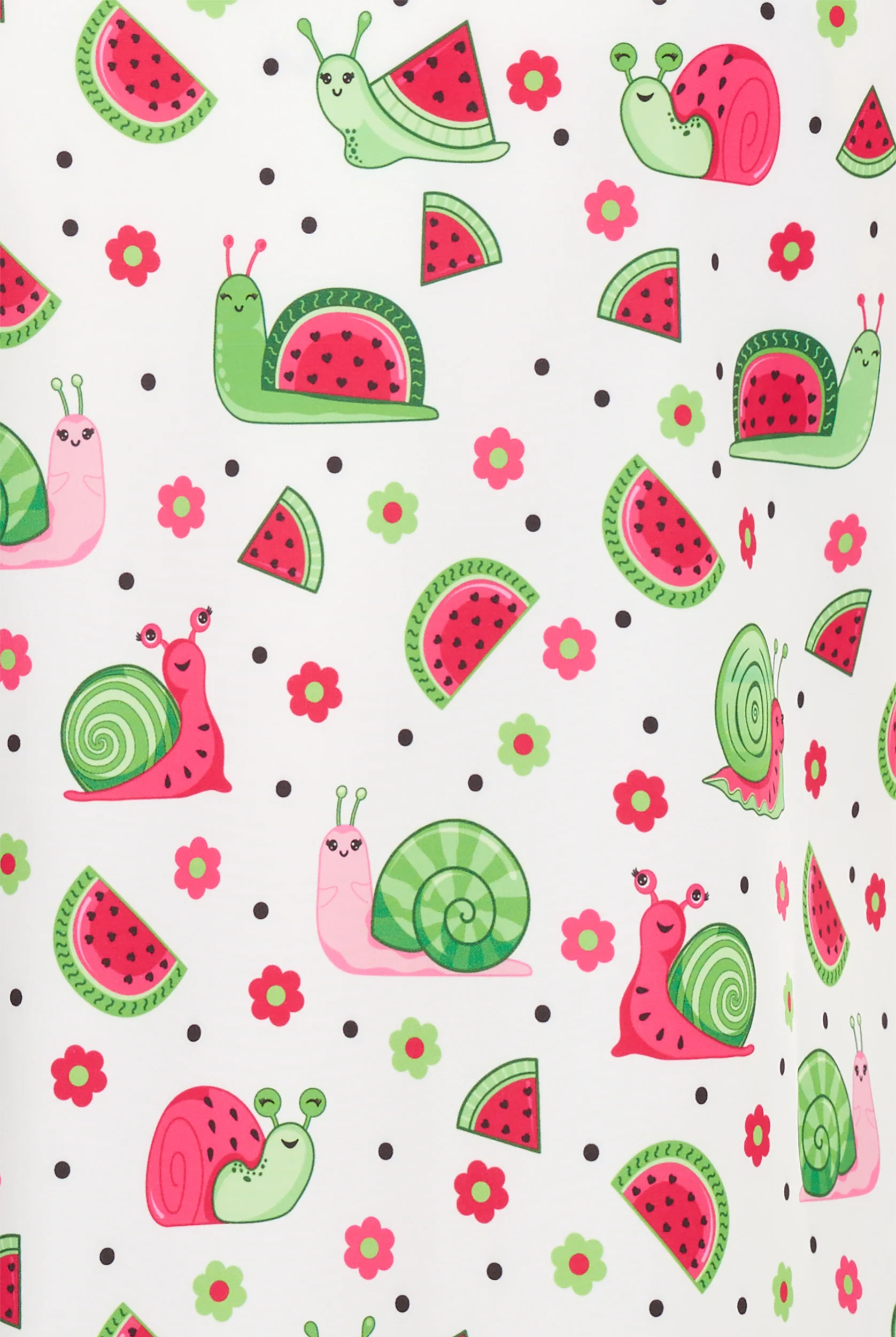 Zavate Ava Therese Snailmelons Women's 2-Pocket STRETCH V-Neck Print Scrub Top