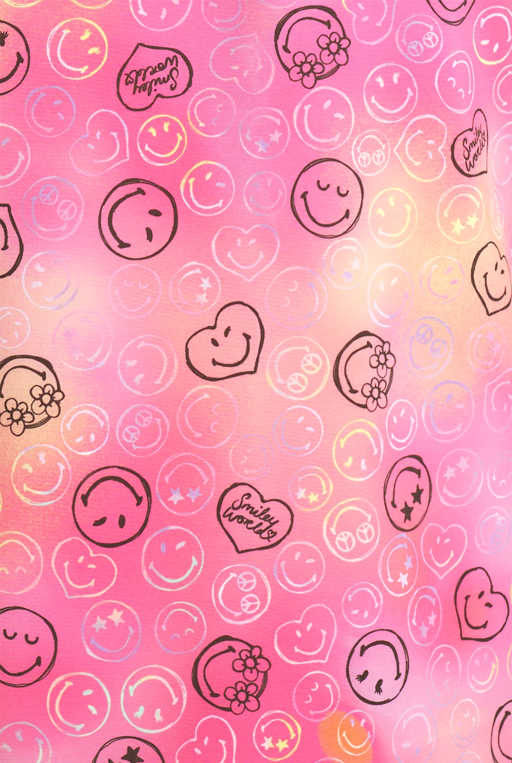 koi Smiley World Lovely Smile Women's 1-Pocket STRETCH V-Neck Print Scrub Top