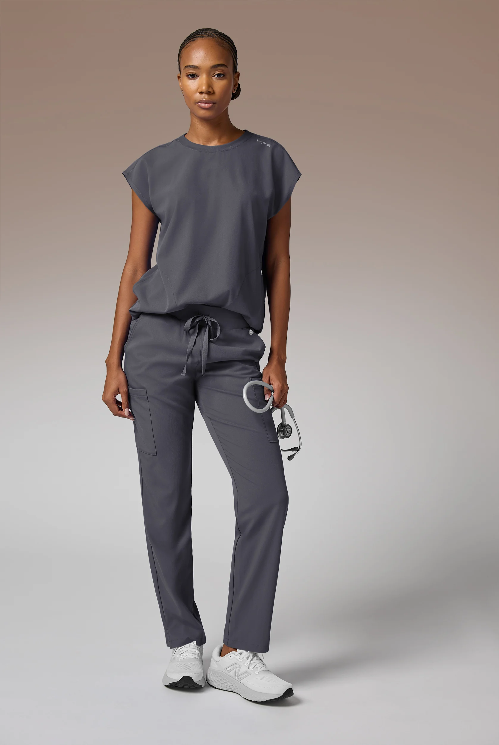 Hypothesis Edge Crew Women's 2-Pocket Relaxed Dolman Sleeve Scrub Top