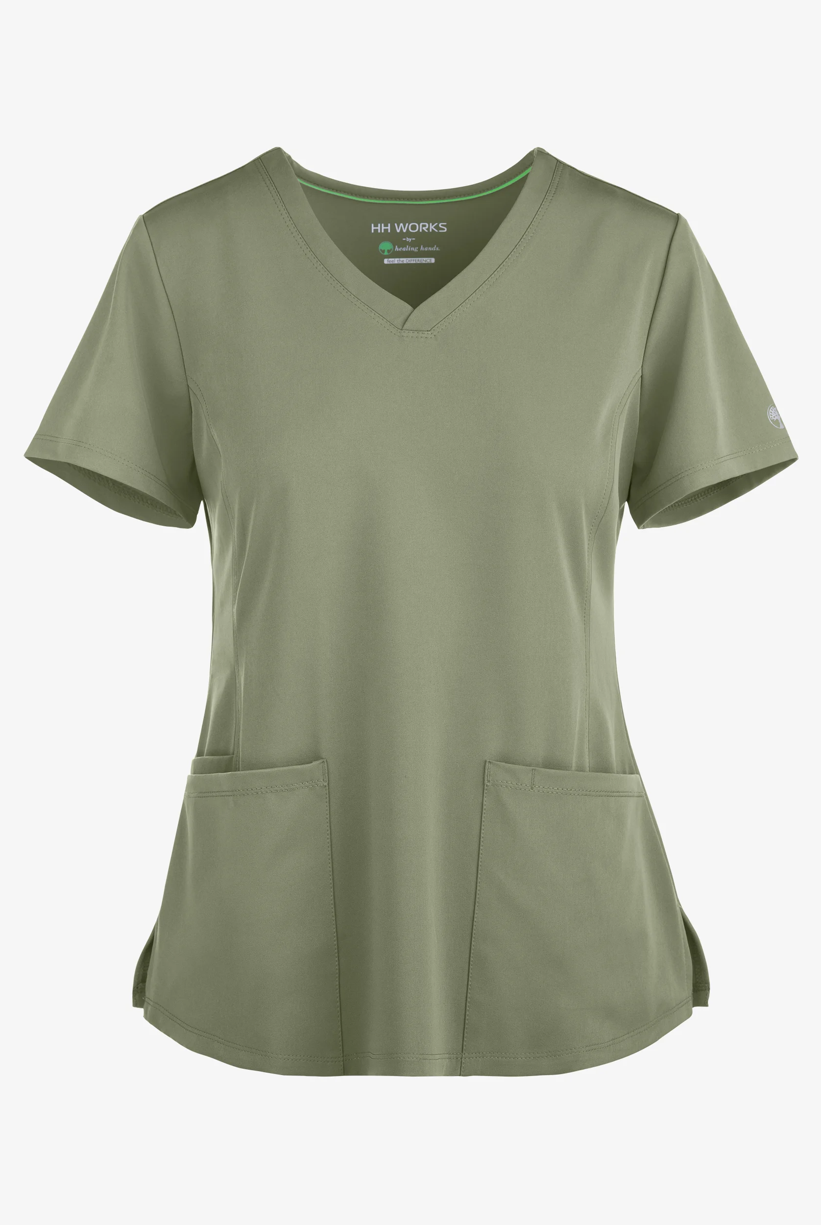 HH Works by Healing Hands Monica Women's 4-Pocket STRETCH V-Neck Scrub Top