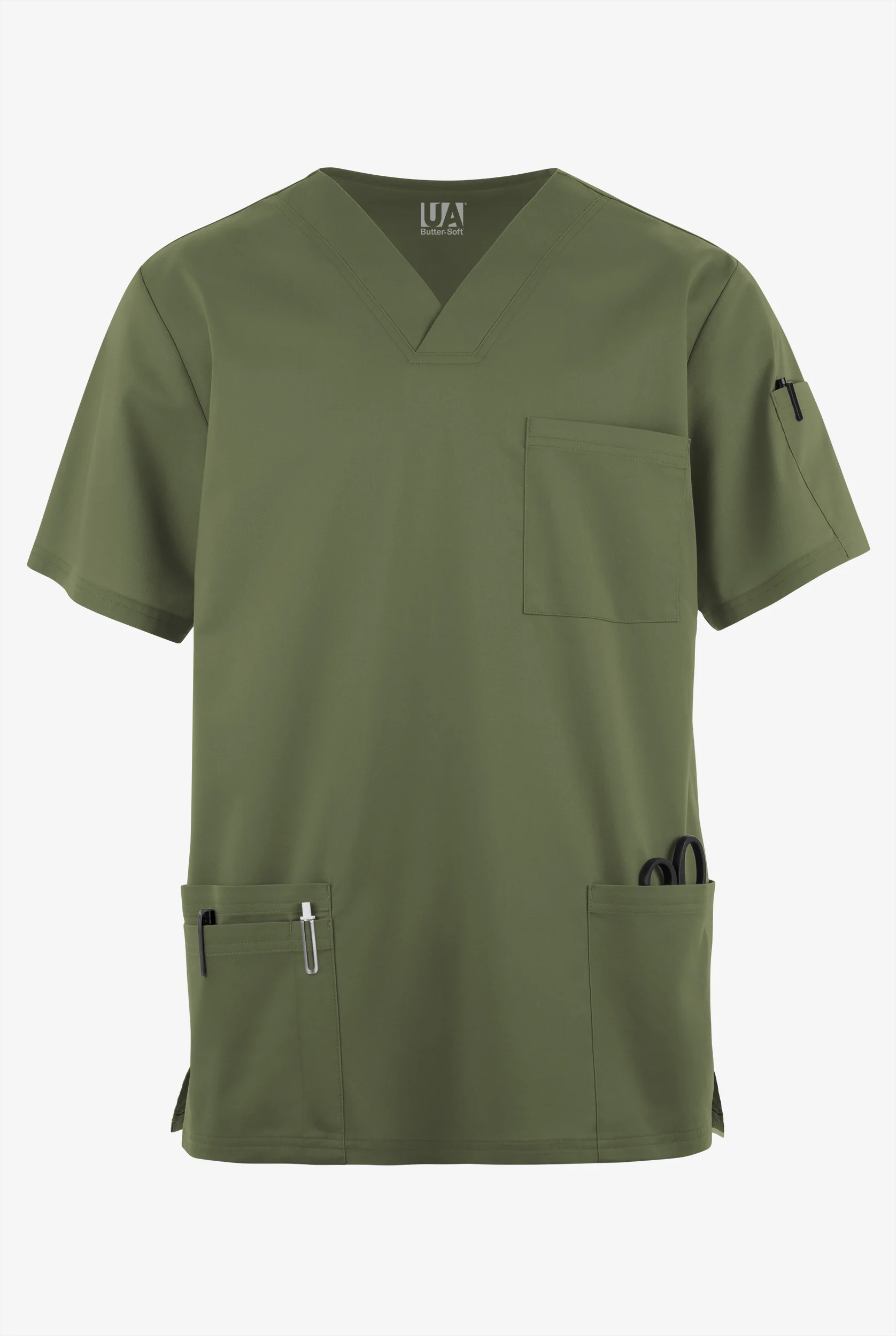 Butter-Soft STRETCH Men's 6-Pocket V-Neck Scrub Top