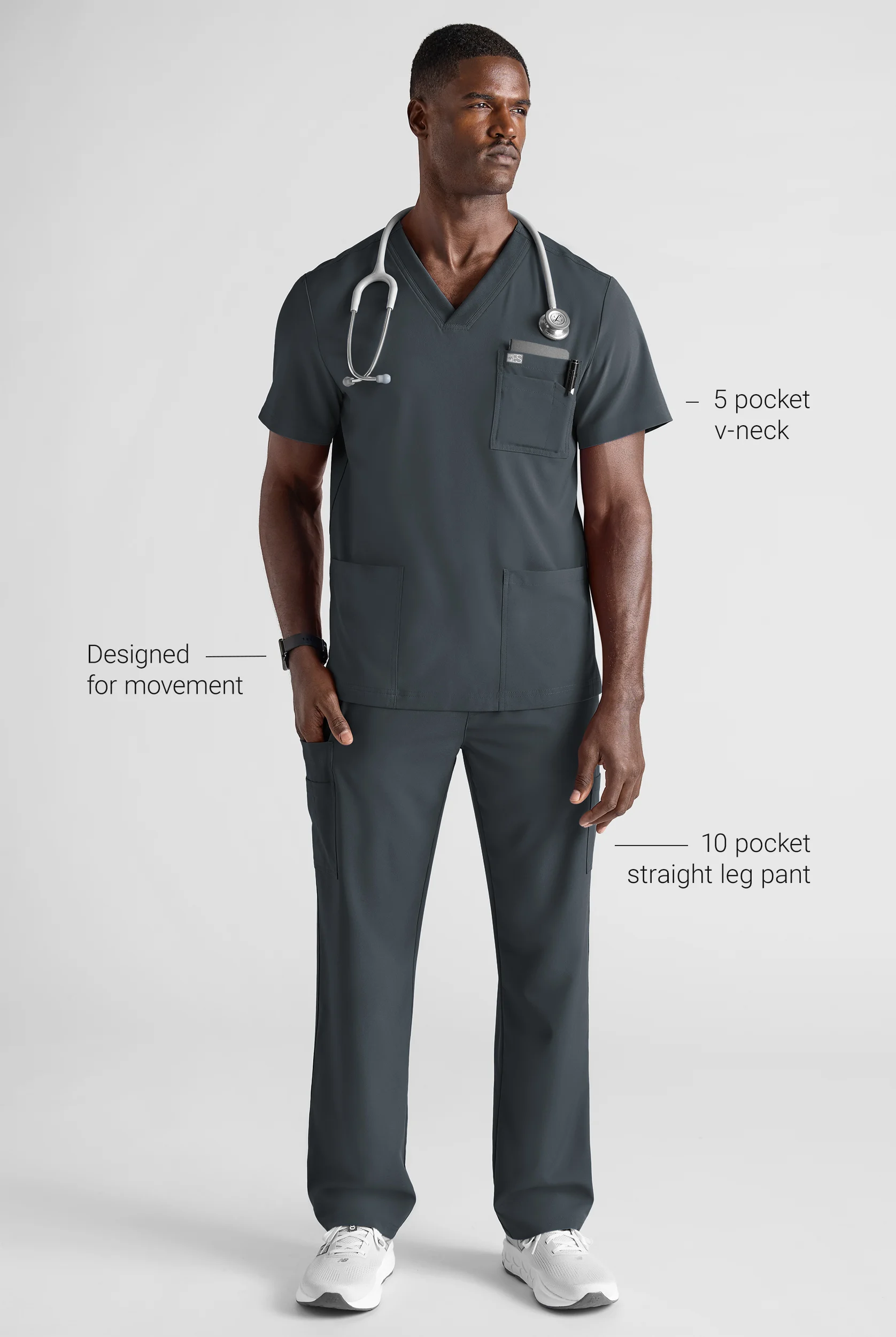 Easy STRETCH Men's Scrub Set