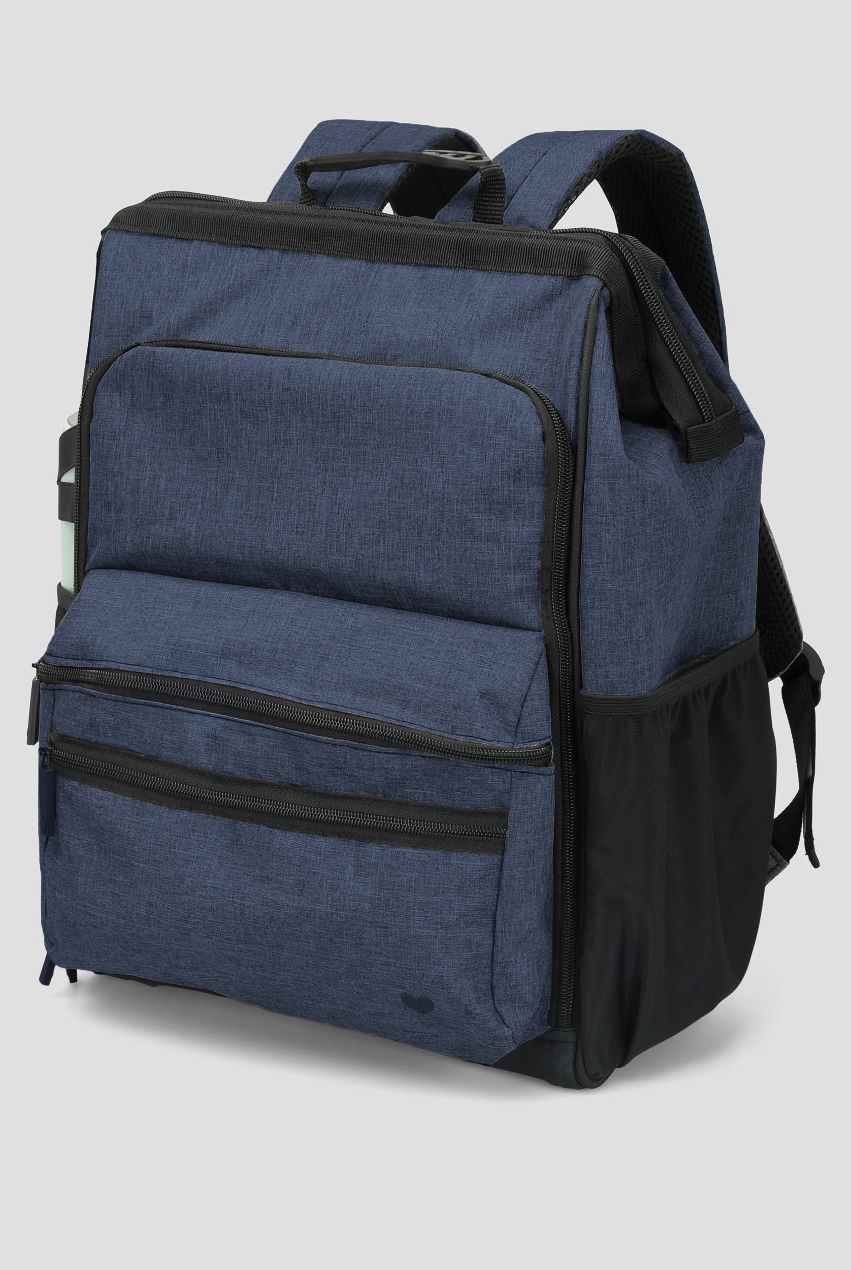 Nurse Mates Navy Linen Texture Ultimate Nursing Backpack