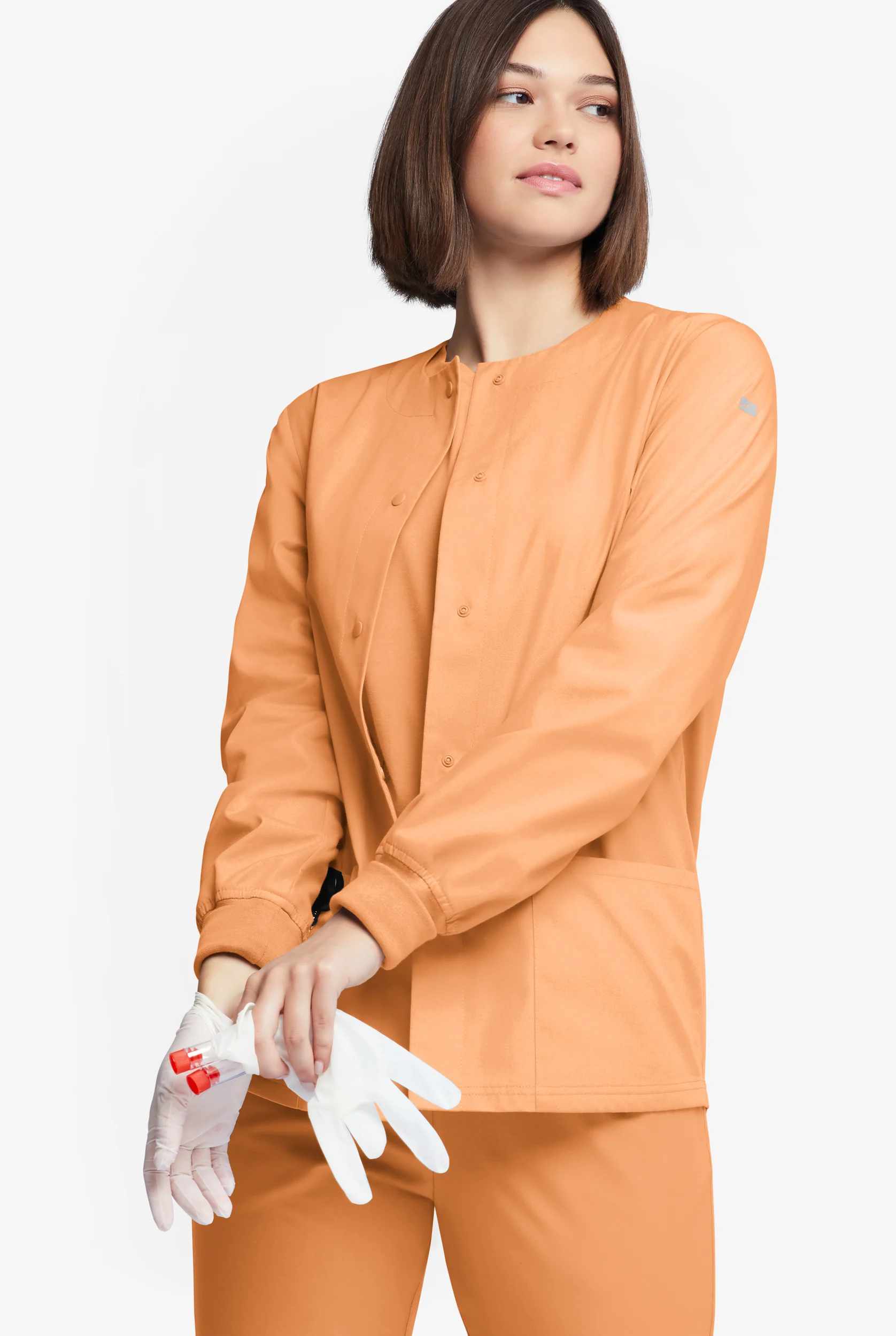 Butter-Soft Originals Women's 3-Pocket Warm-up Scrub Jacket