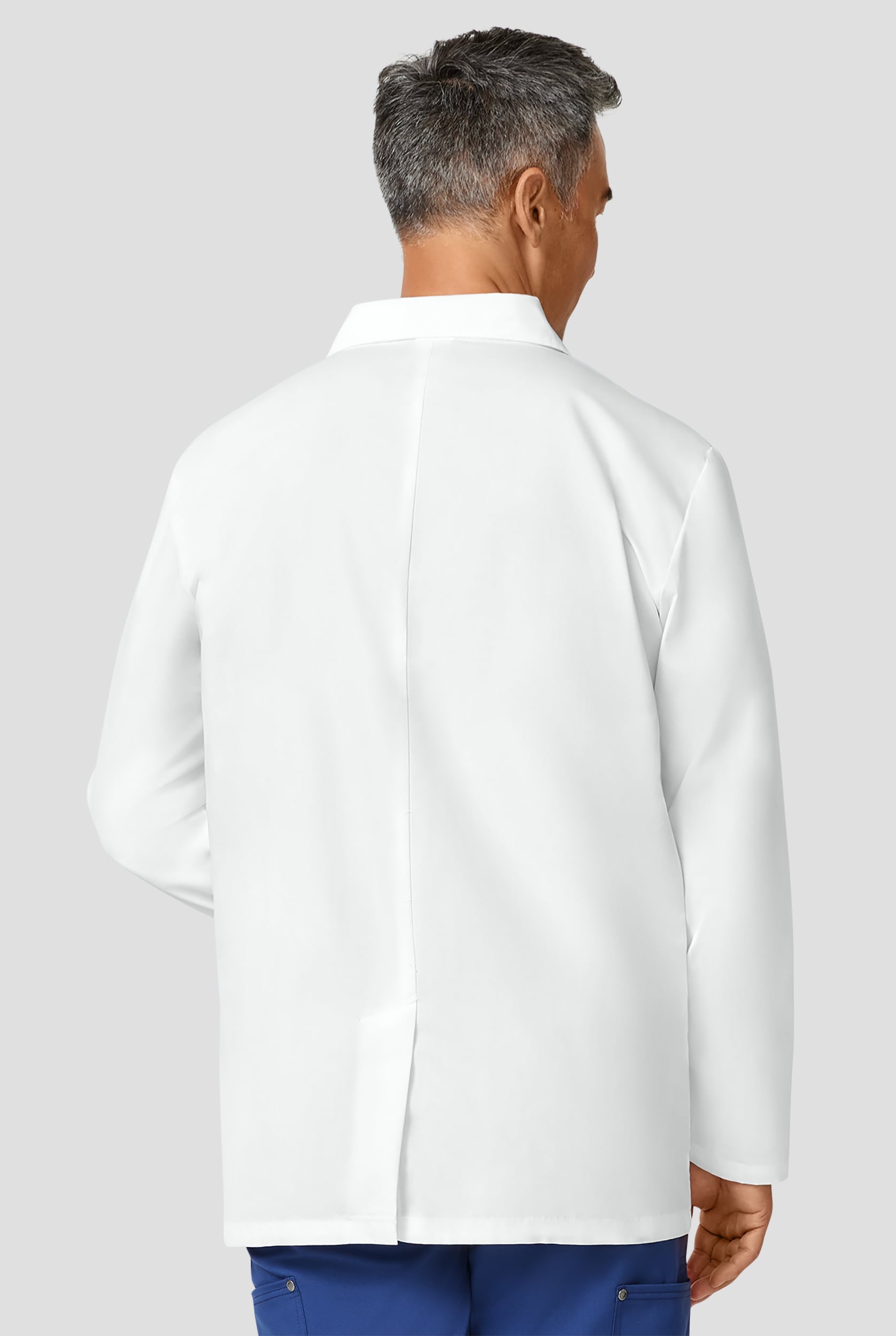 Bata de laboratorio Dickies de 31&rdquo; de largo con cuello con muesca y 4 botones para hombre 