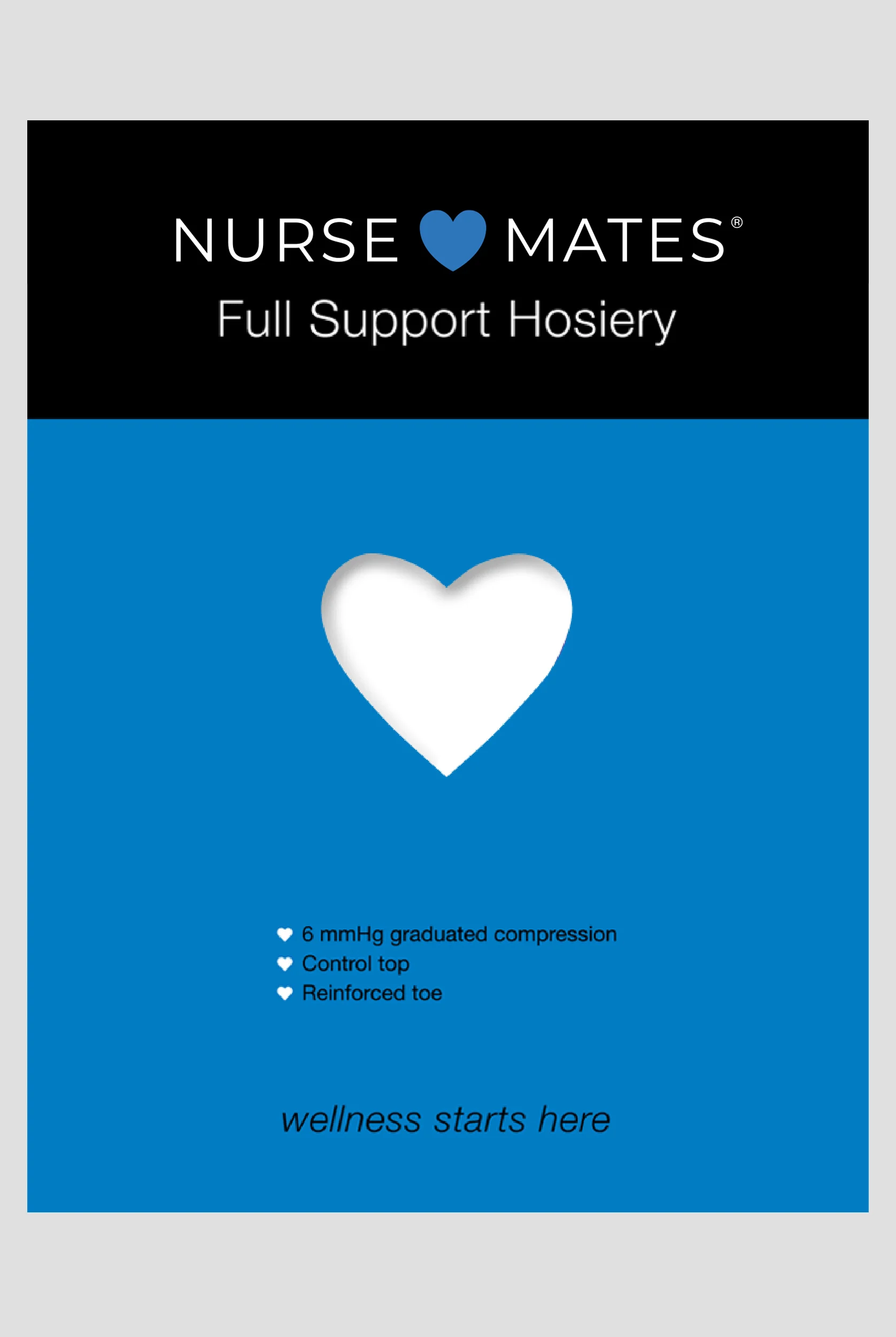 Nurse Mates "Feels Terrific" Women's 6 mmHg Full Support Nursing Pantyhose