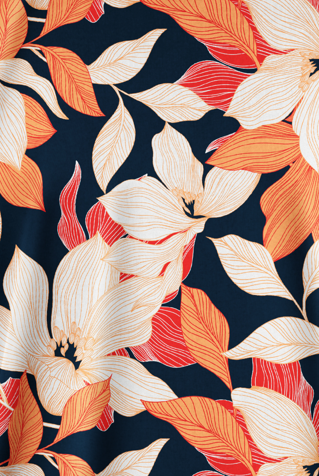 Butter-Soft Originals Lily Dreams Navy Women's 2-Pocket V-Neck Print Scrub Top