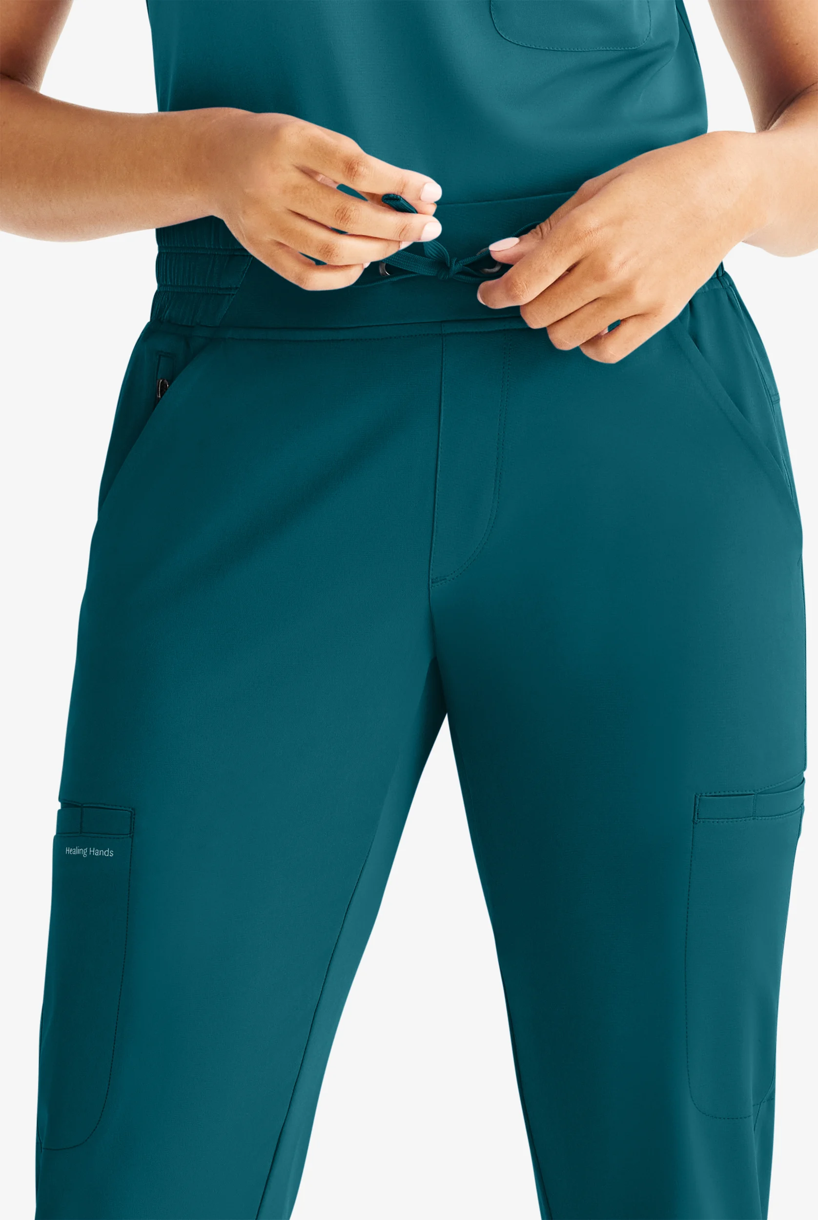 HH Works by Healing Hands Rhea Women's 6-Pocket STRETCH Cargo Jogger Scrub Pants