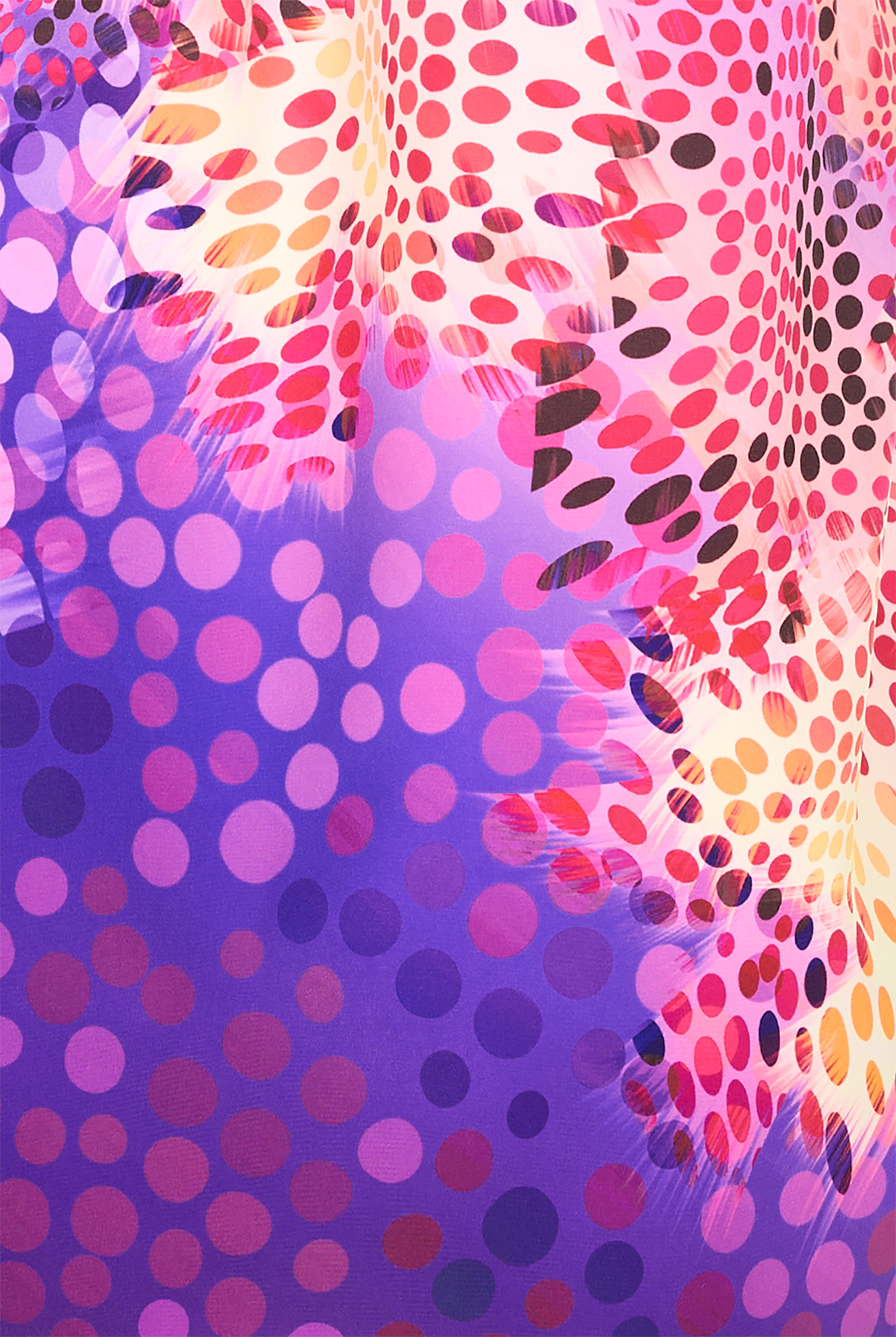 Grey's Anatomy Spandex STRETCH Summer Whispers Abstract Women's 2-Pocket V-Neck Print Scrub Top