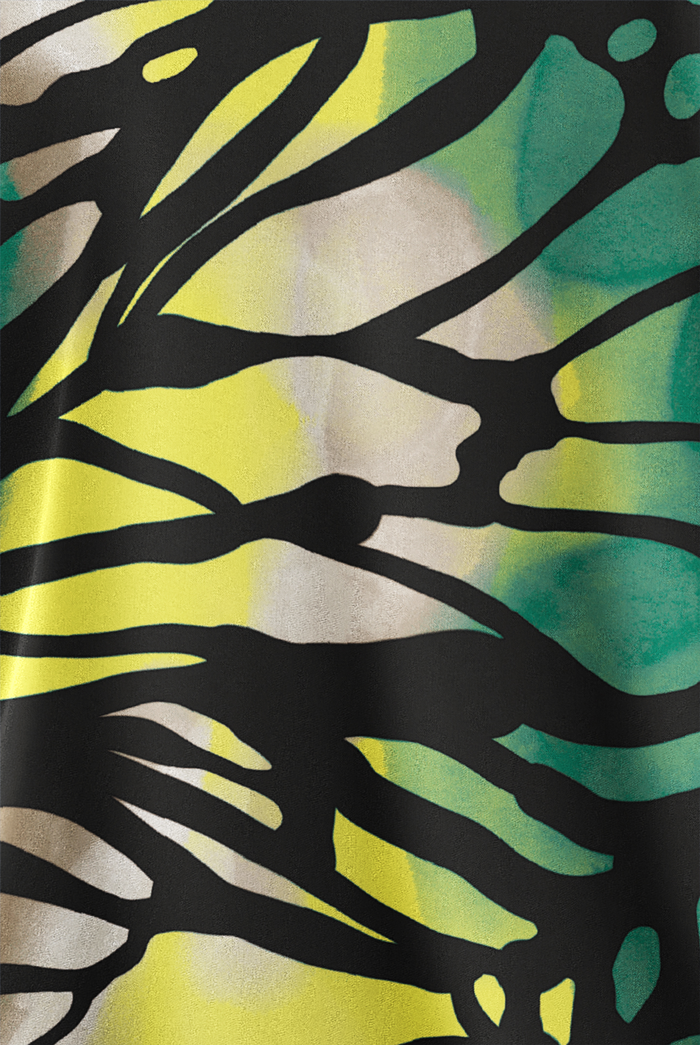 Butter-Soft STRETCH Bold Butterfly Black Women's 2-Pocket V-Neck Print Scrub Top