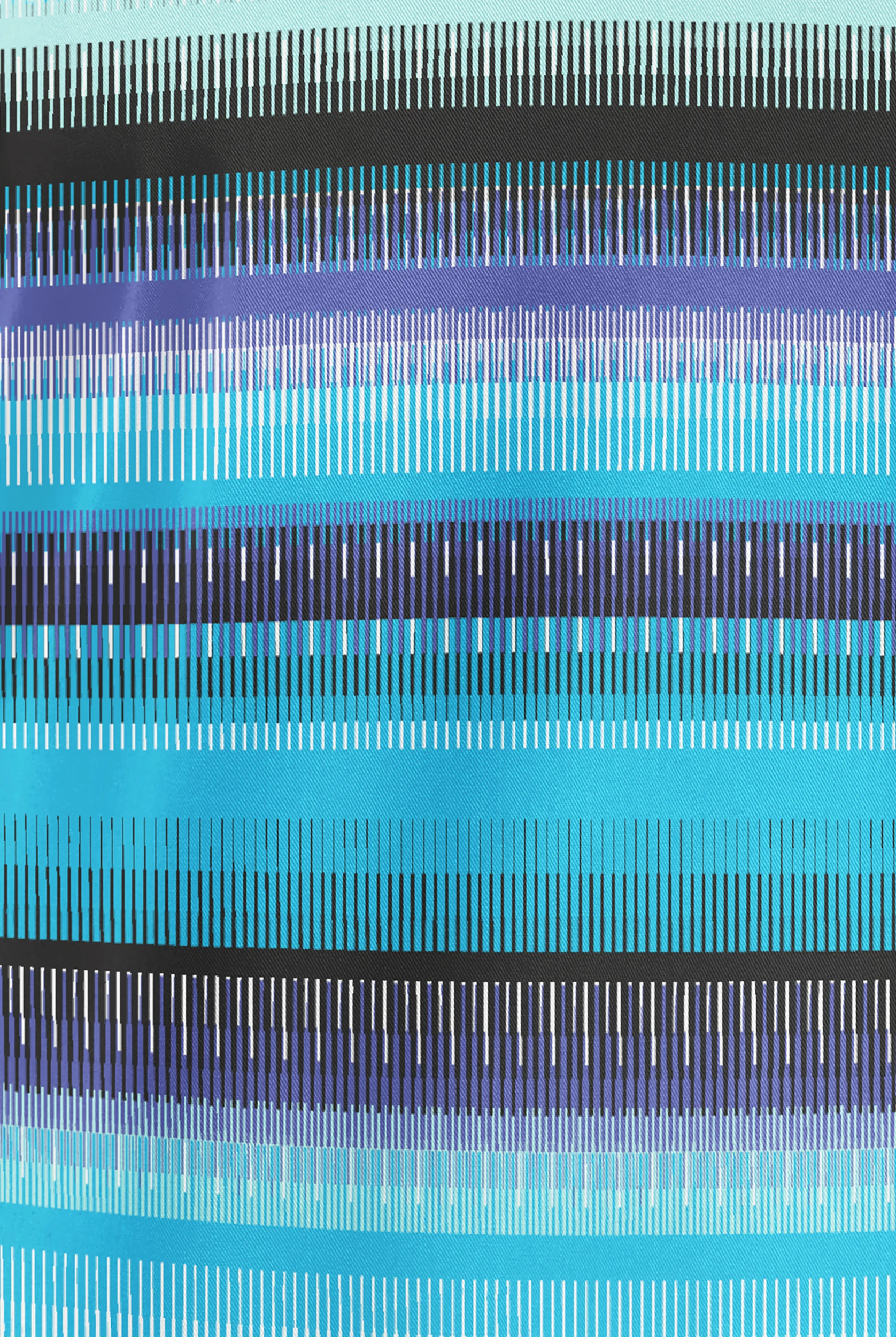 Butter-Soft STRETCH Reigning Stripes Turquoise Women's 1-Pocket V-Neck Print Scrub Top