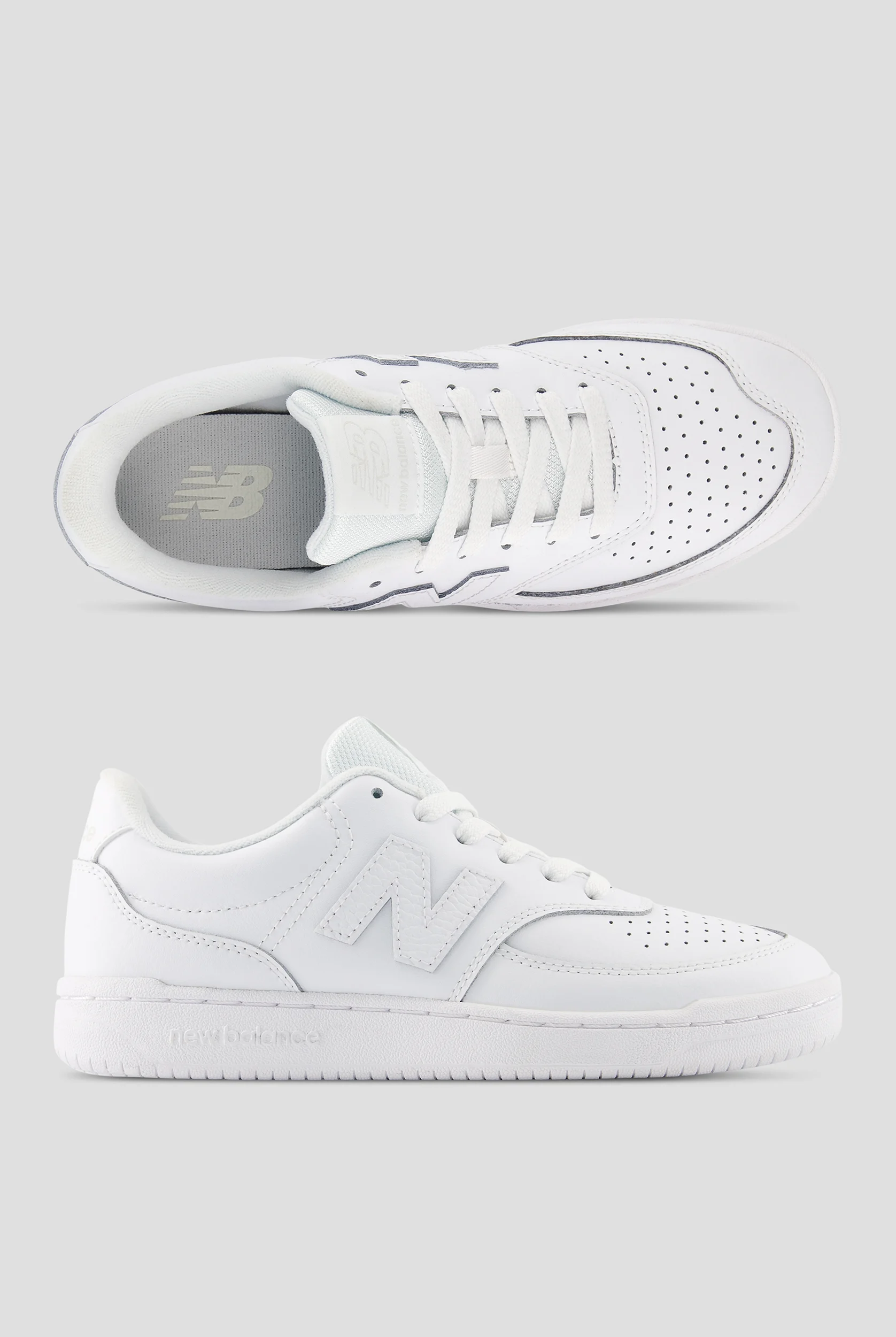 New Balance Women's White / White Athletic Lace Up Shoes