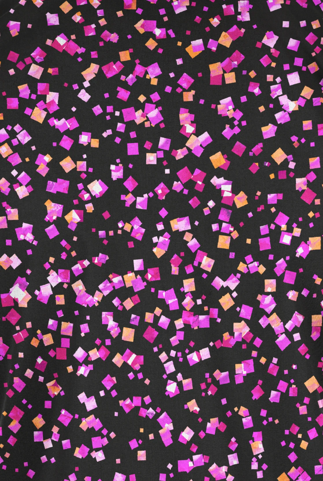 Butter-Soft Originals Confetti Fest Black Women's V-Neck Print Scrub Top