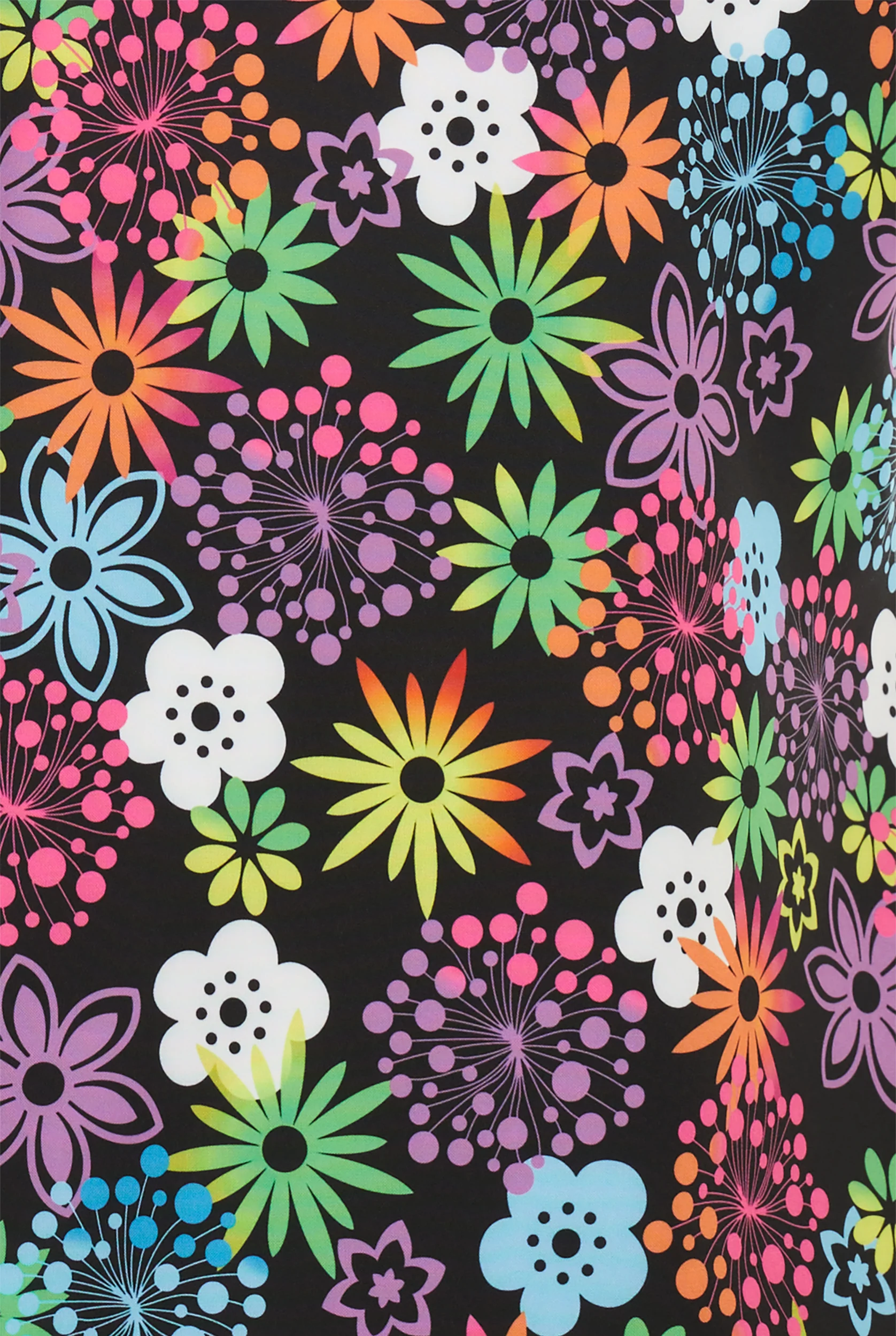 Zavate Ava Therese Electric Hues Women's 2-Pocket STRETCH V-Neck Print Scrub Top