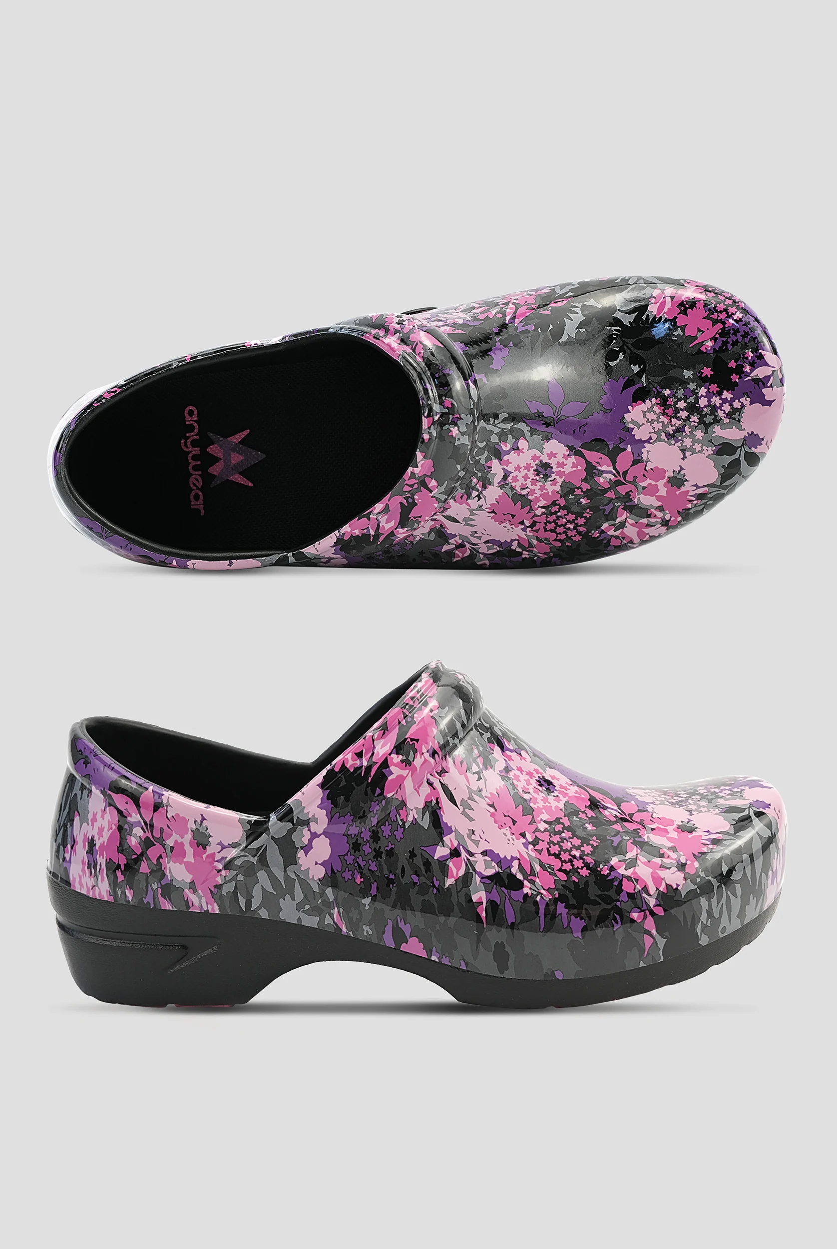 Anywear Women's SR Angel Amethyst Petals Clogs