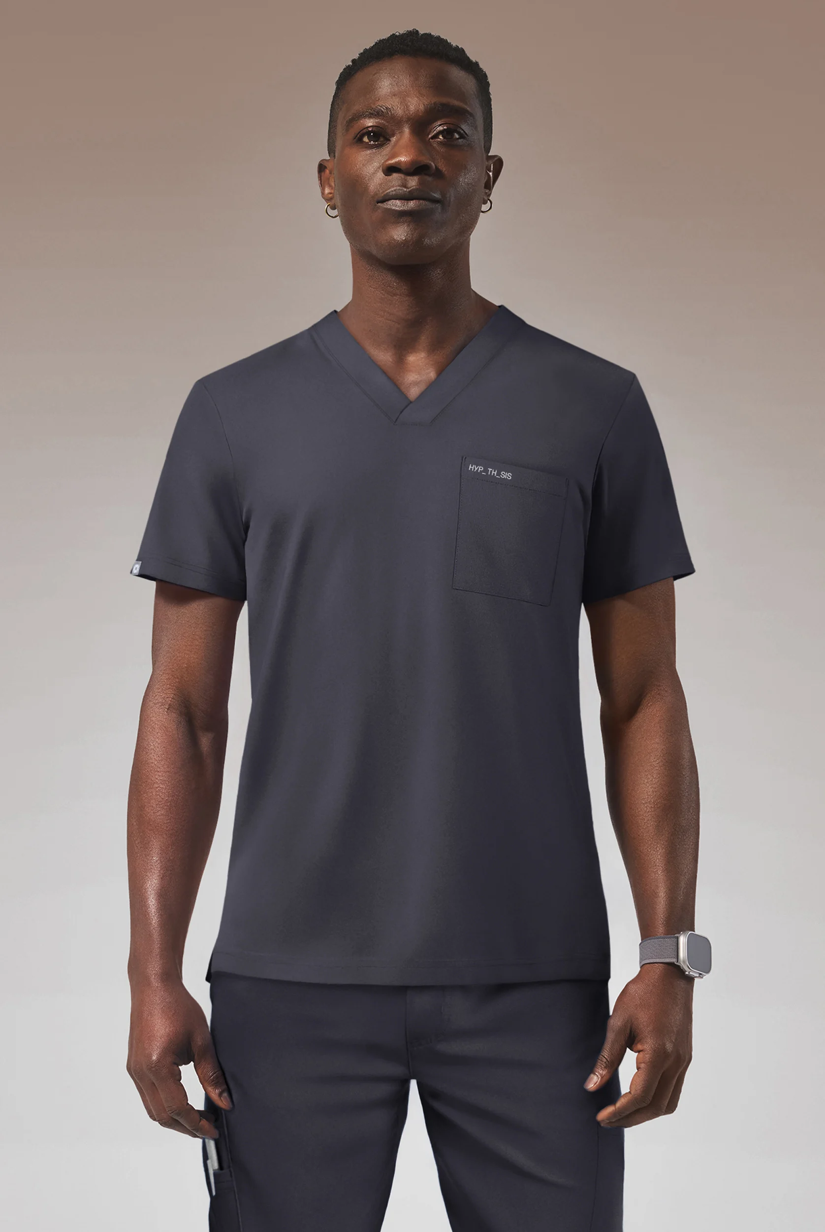 Hypothesis Omni V Men's 1-Pocket Tuck In V-Neck Scrub Top