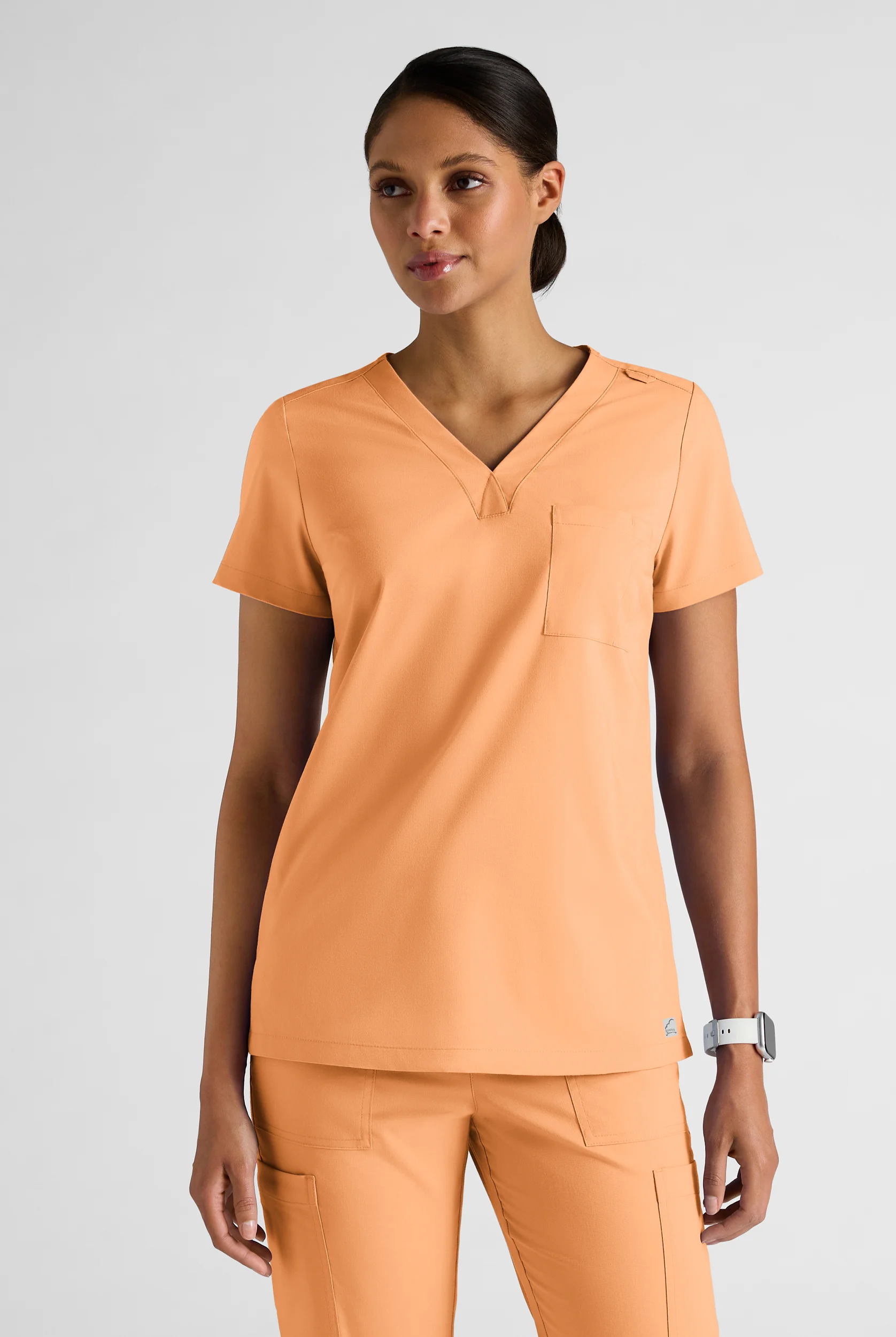 Butter-Soft STRETCH Women's 2-Pocket V-Neck Tuck-In Scrub Top