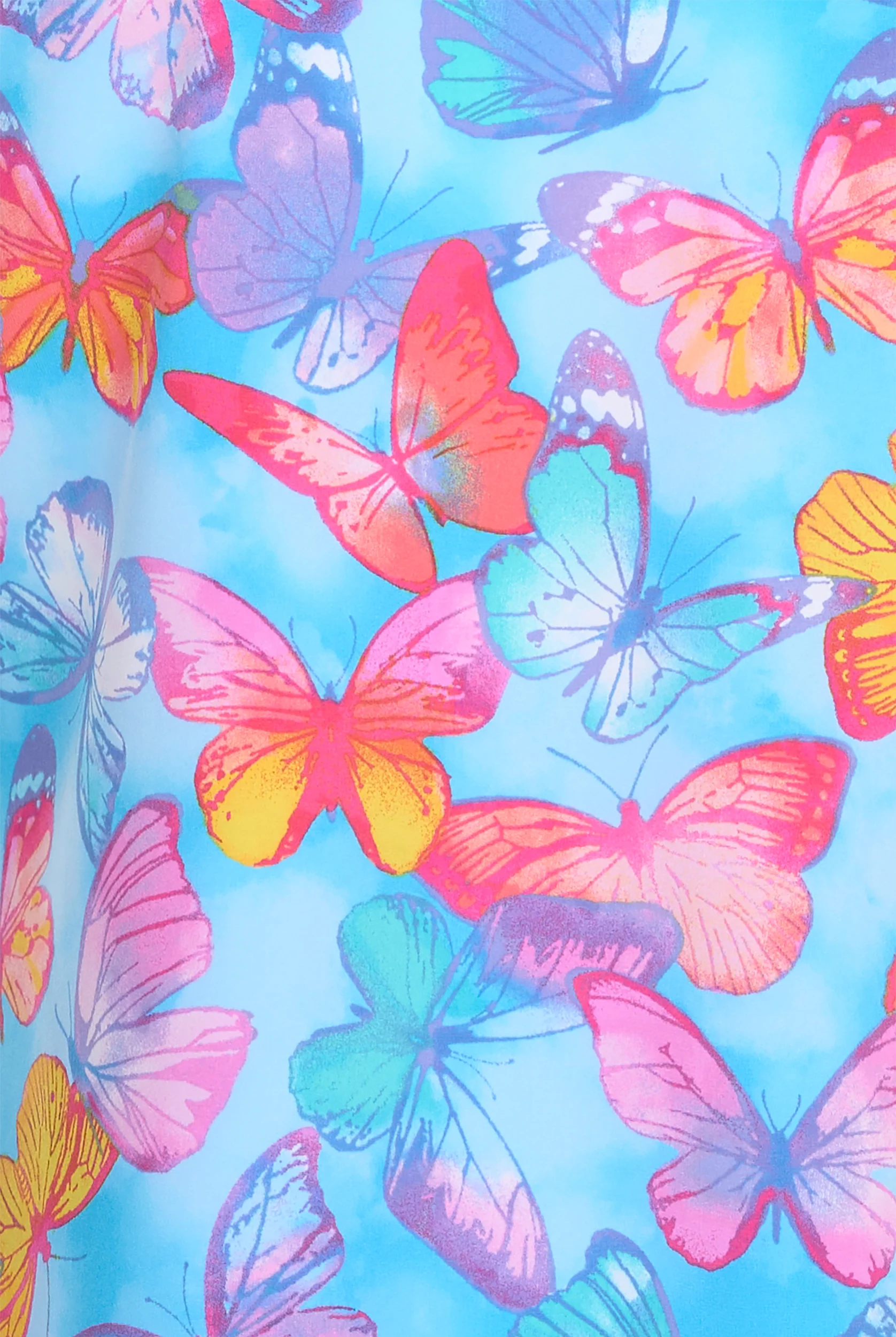 Cherokee Glowing Butterflies Women's 2-Pocket STRETCH V-Neck Print Scrub Top