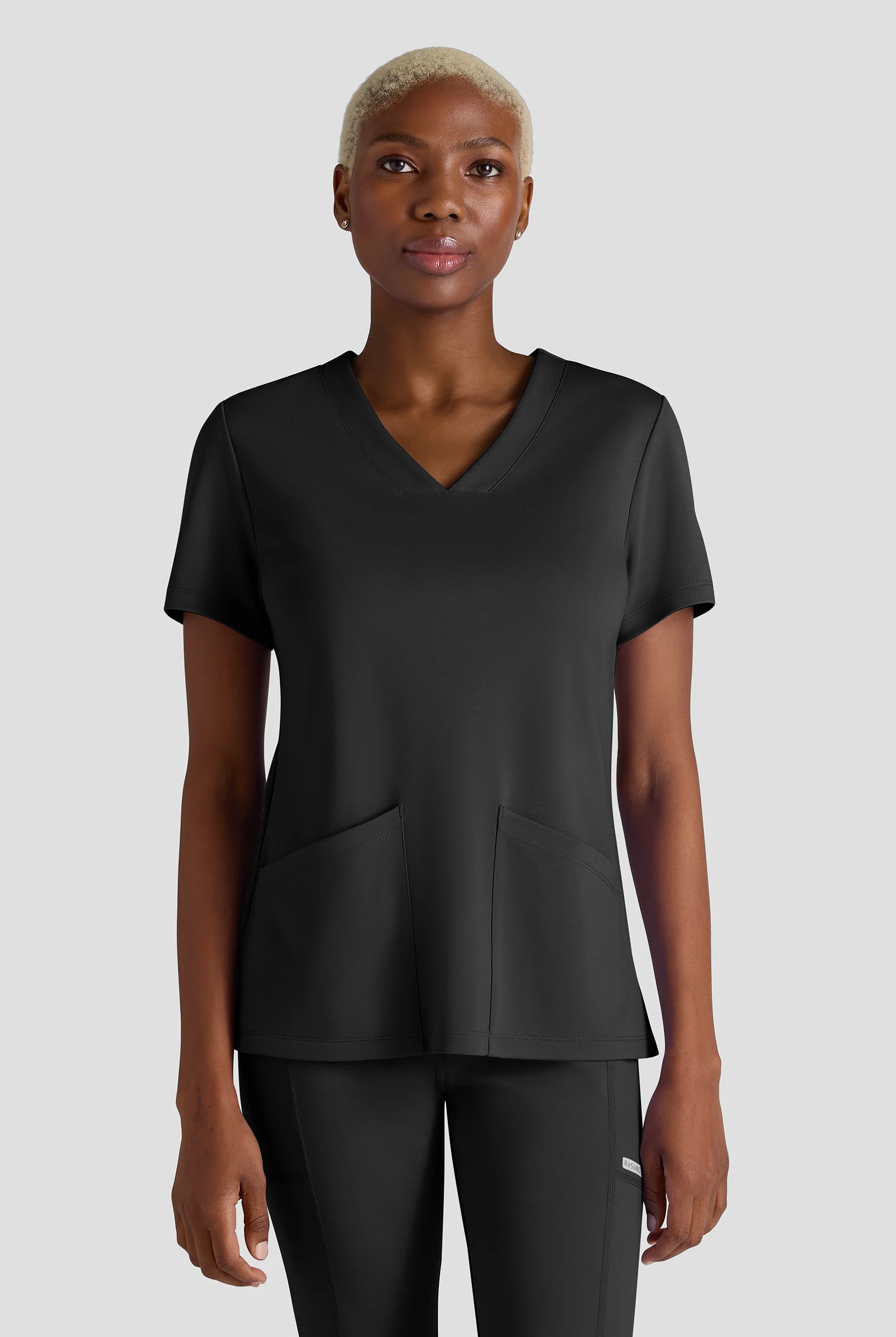 ReSurge SuRay+ Rio Women&rsquo;s 3-Pocket STRETCH Knit V-Neck Scrub Top