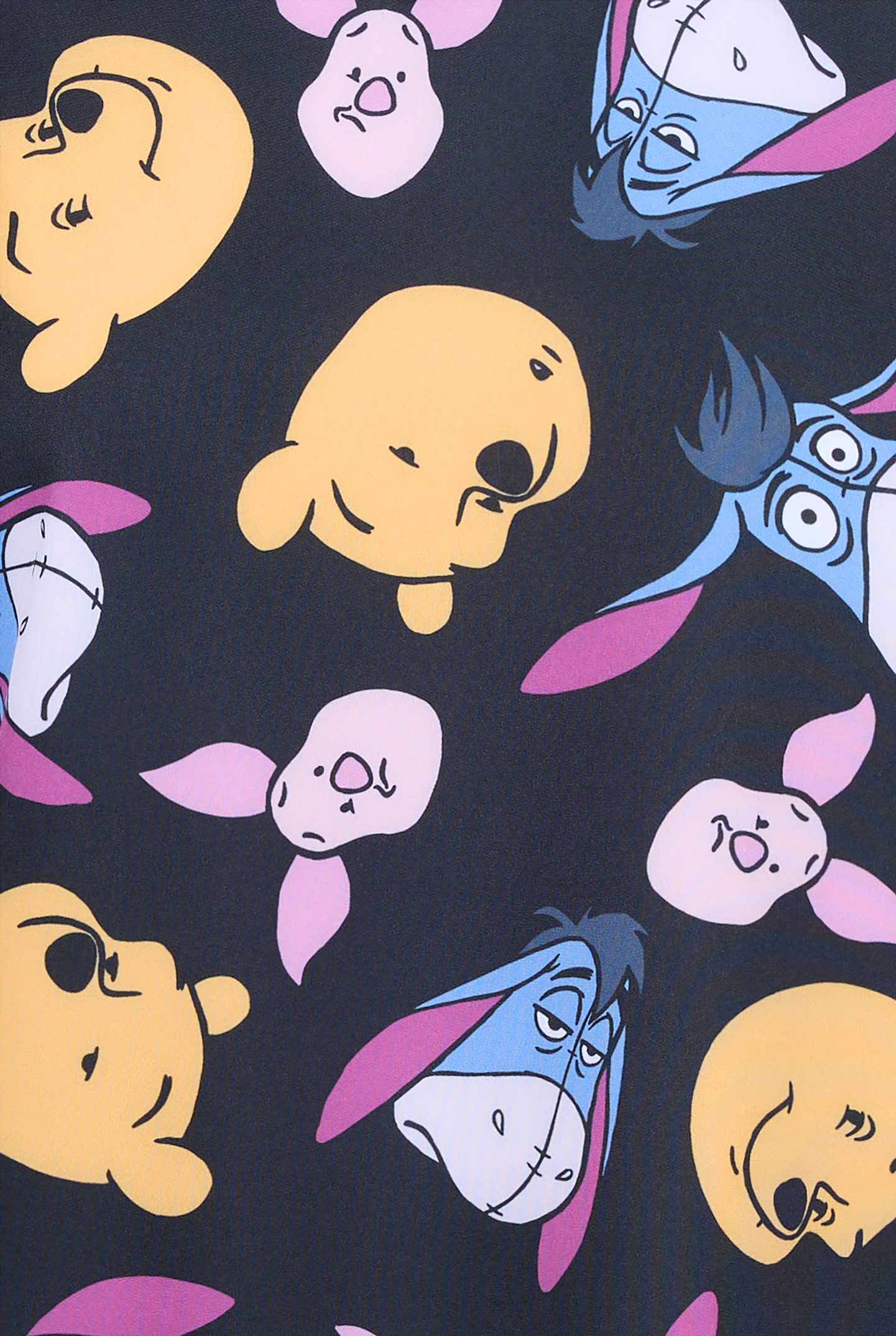 Winnie The Pooh by Funscrubs Women's 2-Pocket STRETCH V-Neck Print Scrub Top