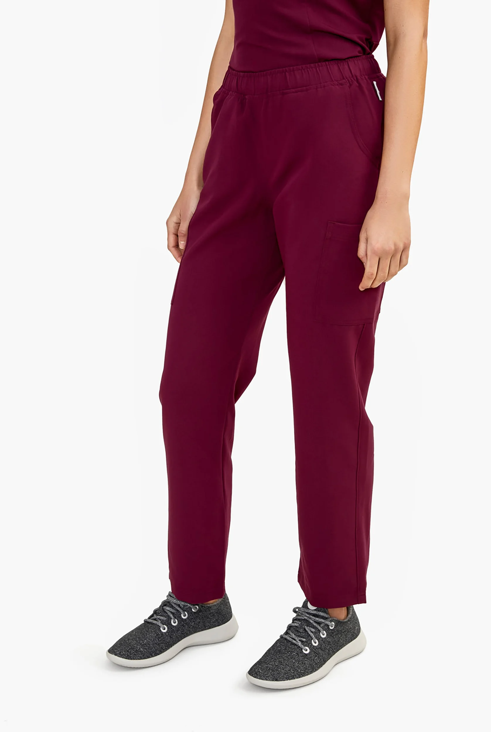 Keswi Women's 9-Pocket Interior Drawstring Scrub Pants