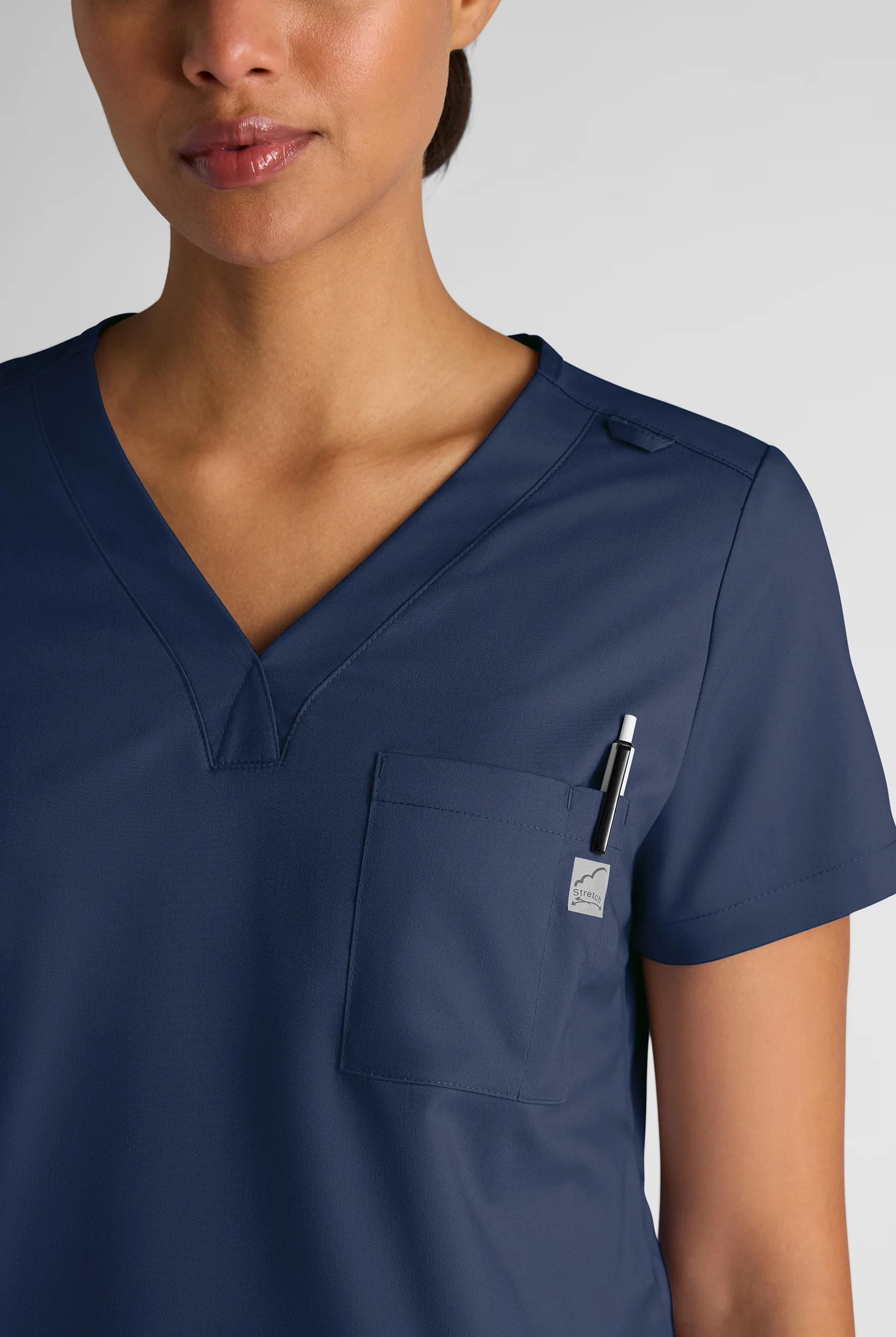 Butter-Soft STRETCH FLXTEK+ Women's 2-Pocket V-Neck Tuck-In Scrub Top