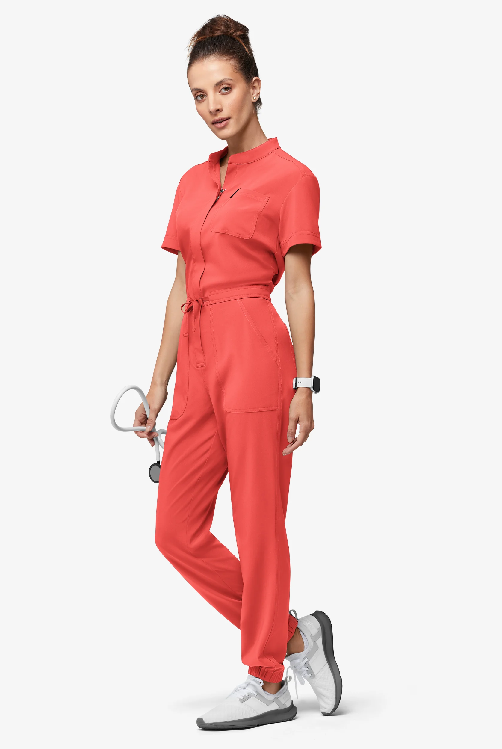 Easy STRETCH Allie Women's 6-Pocket Short Sleeve Jumpsuit