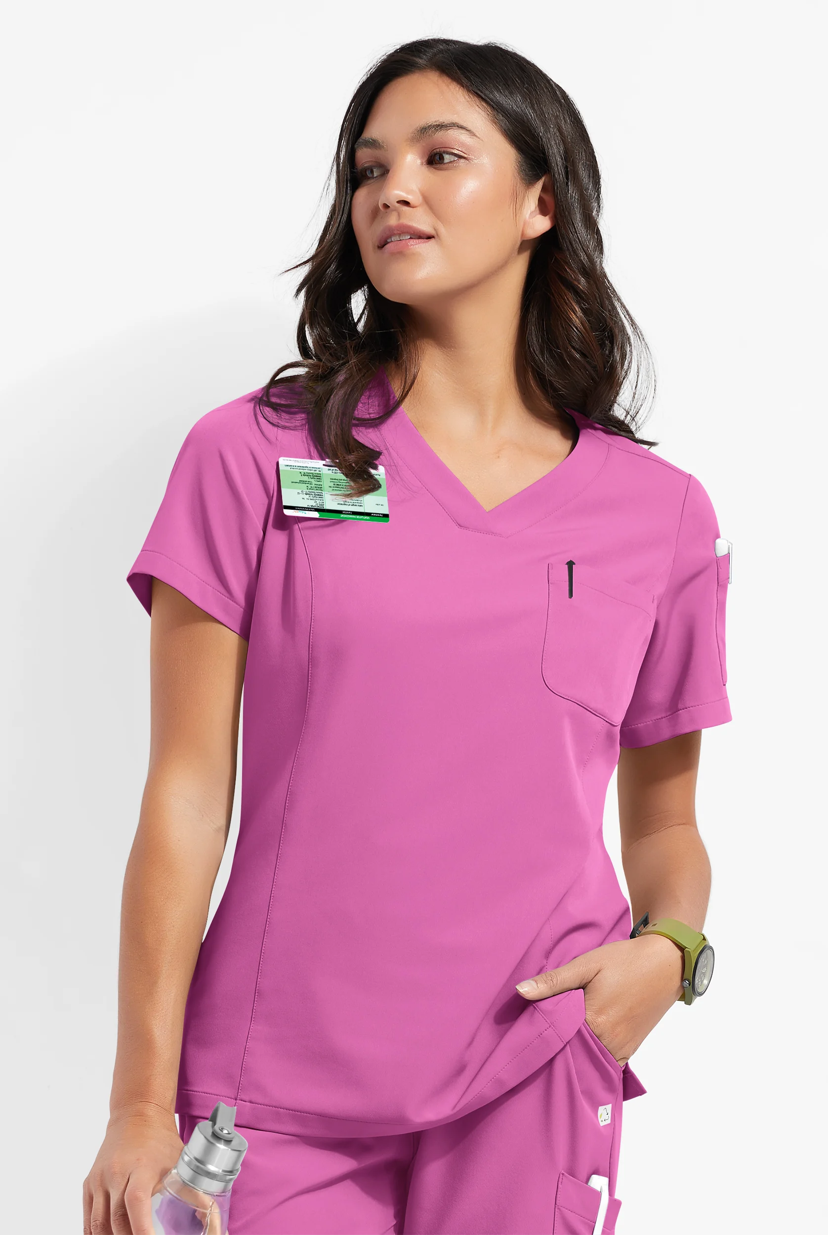 ReSurge Diamond Women's 3-Pocket V-Neck Tuck In / Wear Out Scrub Top