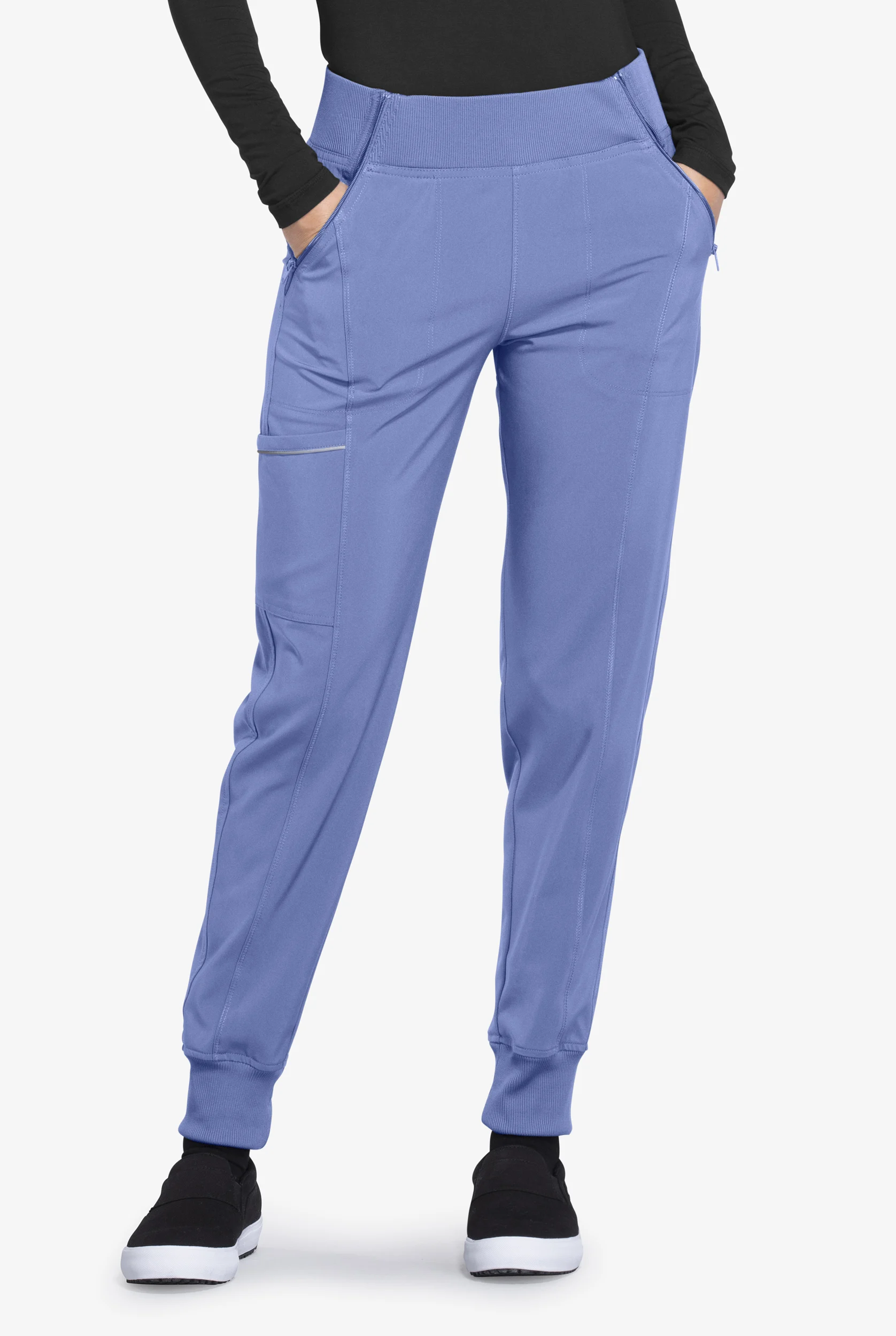 Infinity Women's 5-Pocket STRETCH Tapered Jogger Cargo Scrub Pants - Petite