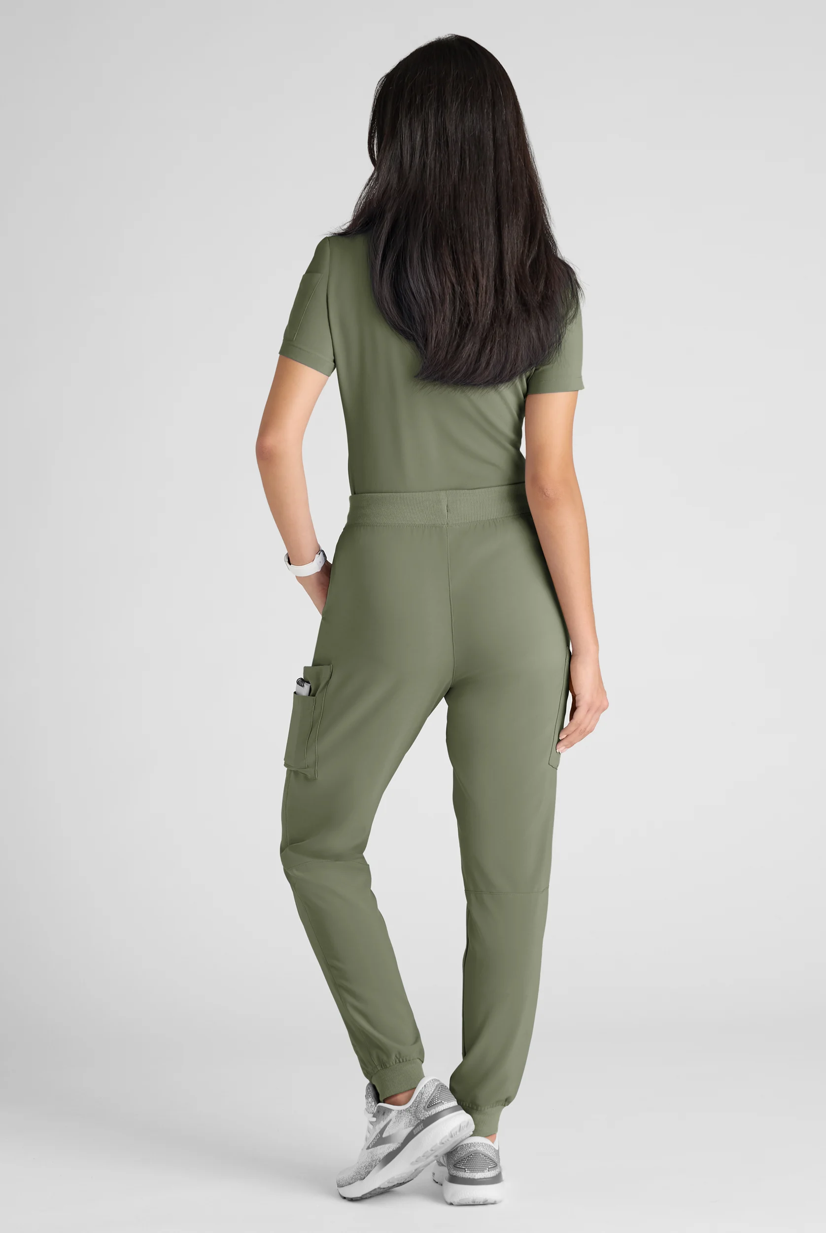 Easy STRETCH Women's 10-Pocket Scrub Set