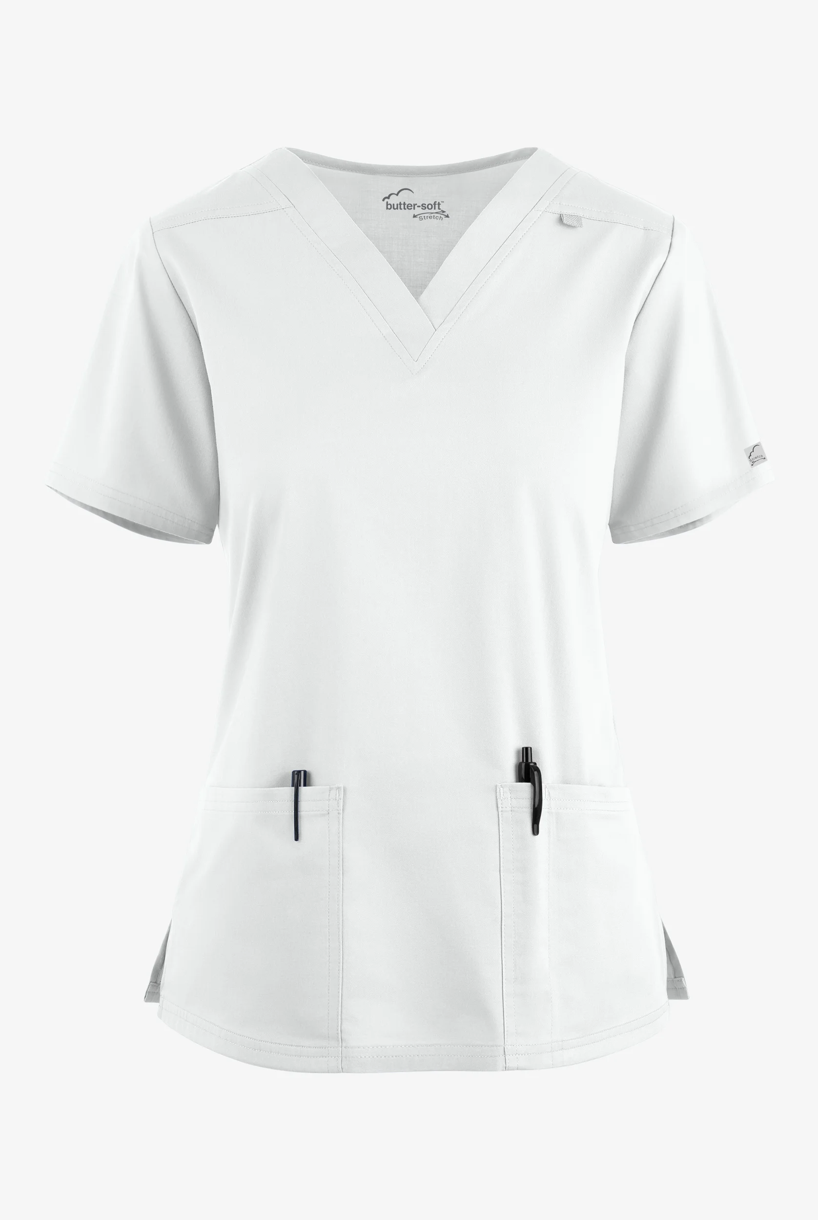 Butter-Soft STRETCH Women's 4-Pocket V-Neck Scrub Top