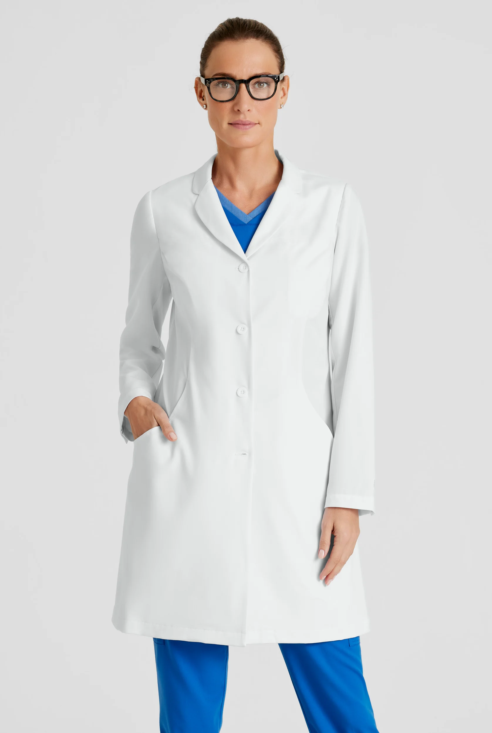 Grey's Anatomy by Barco Signature Women's Penelope 35" 5-Pocket STRETCH Lab Coat