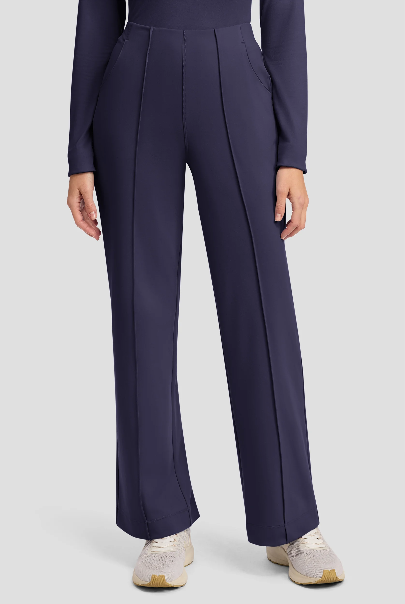 Cherokee Achieve Women's 3-Pocket STRETCH Wide Leg Pull-On Knit Scrub Pants