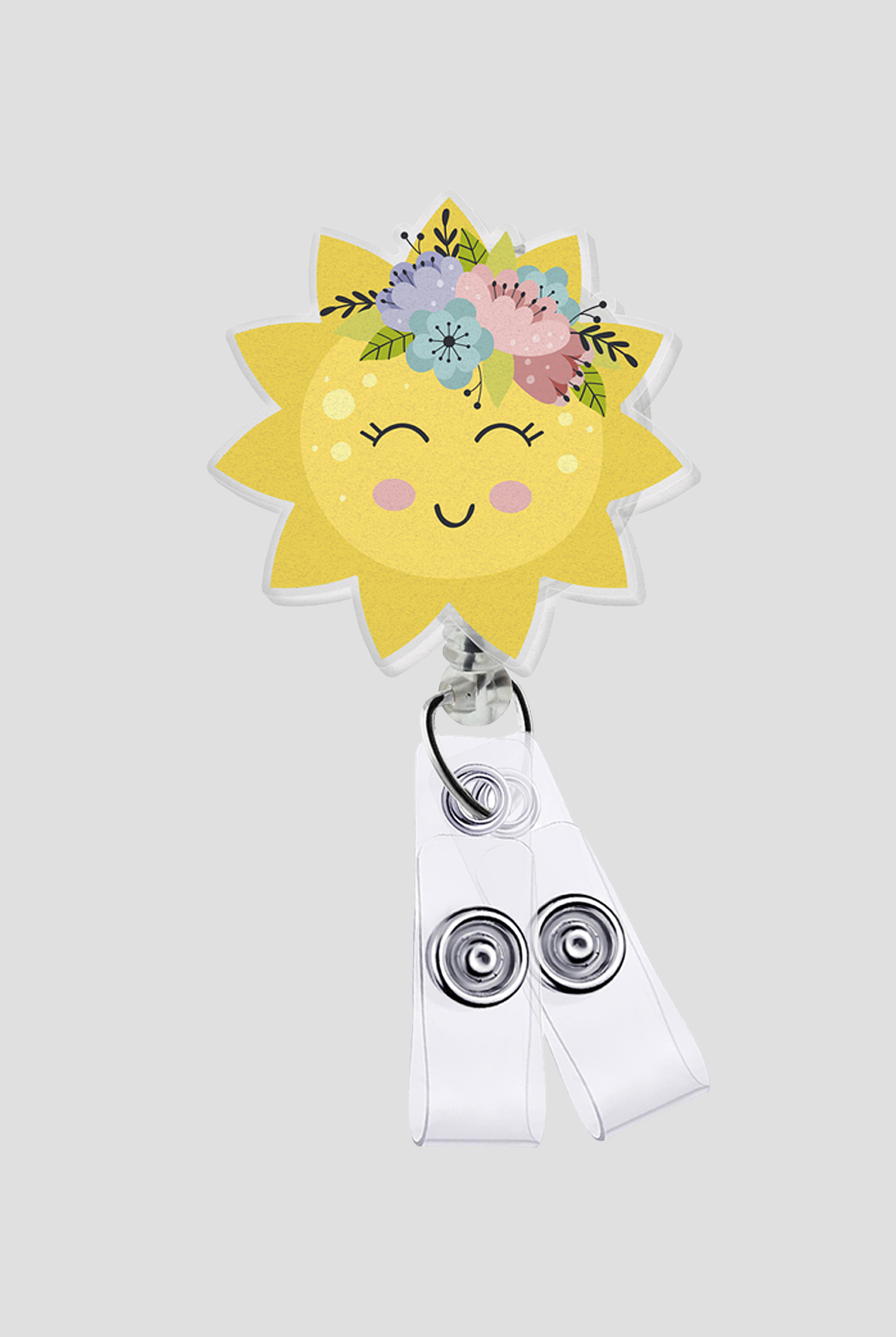 Outside the Box Acrylic Happy Sunshine ID Badge Holder