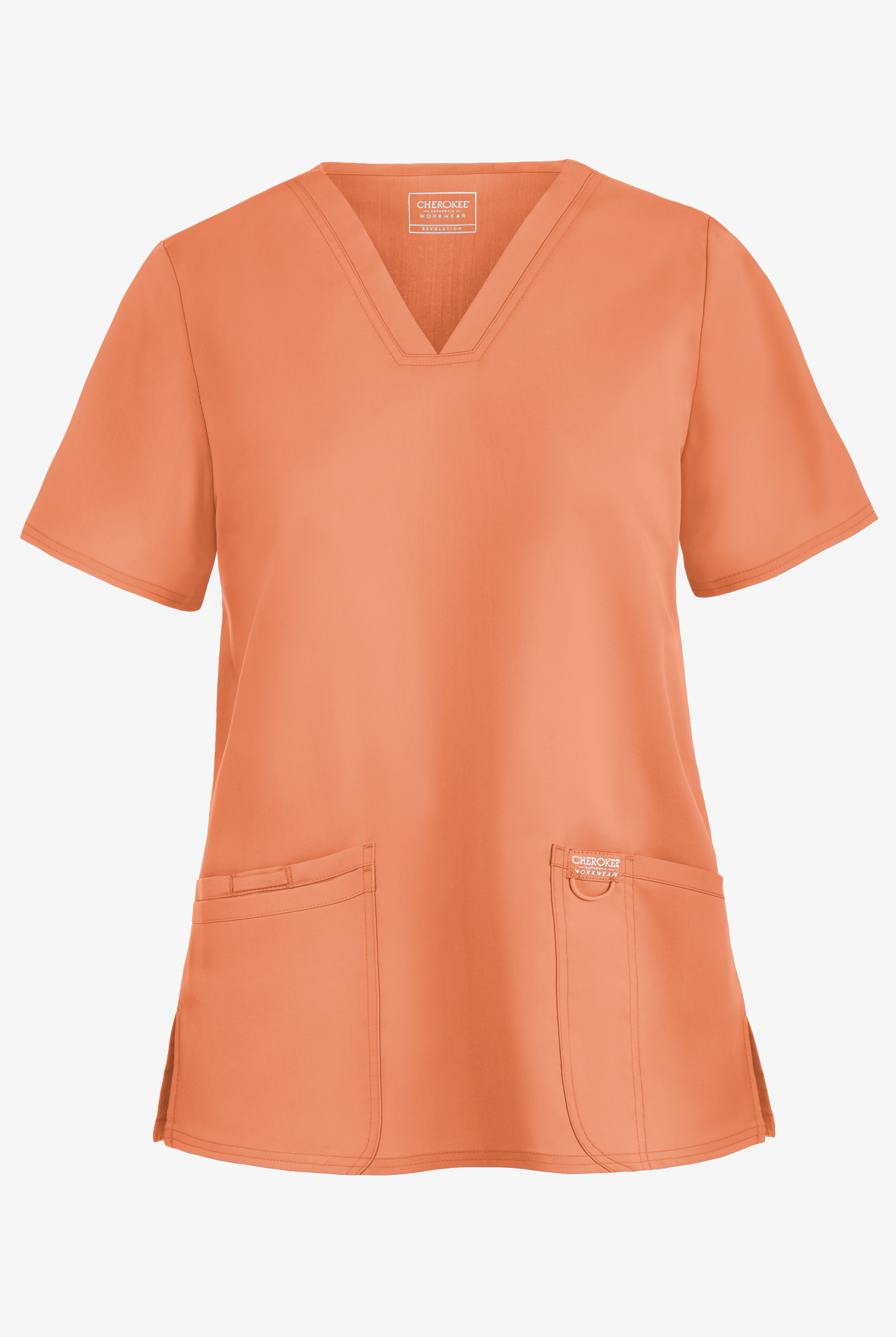 Cherokee Workwear Revolution Women's 3-Pocket STRETCH V-Neck Scrub Top