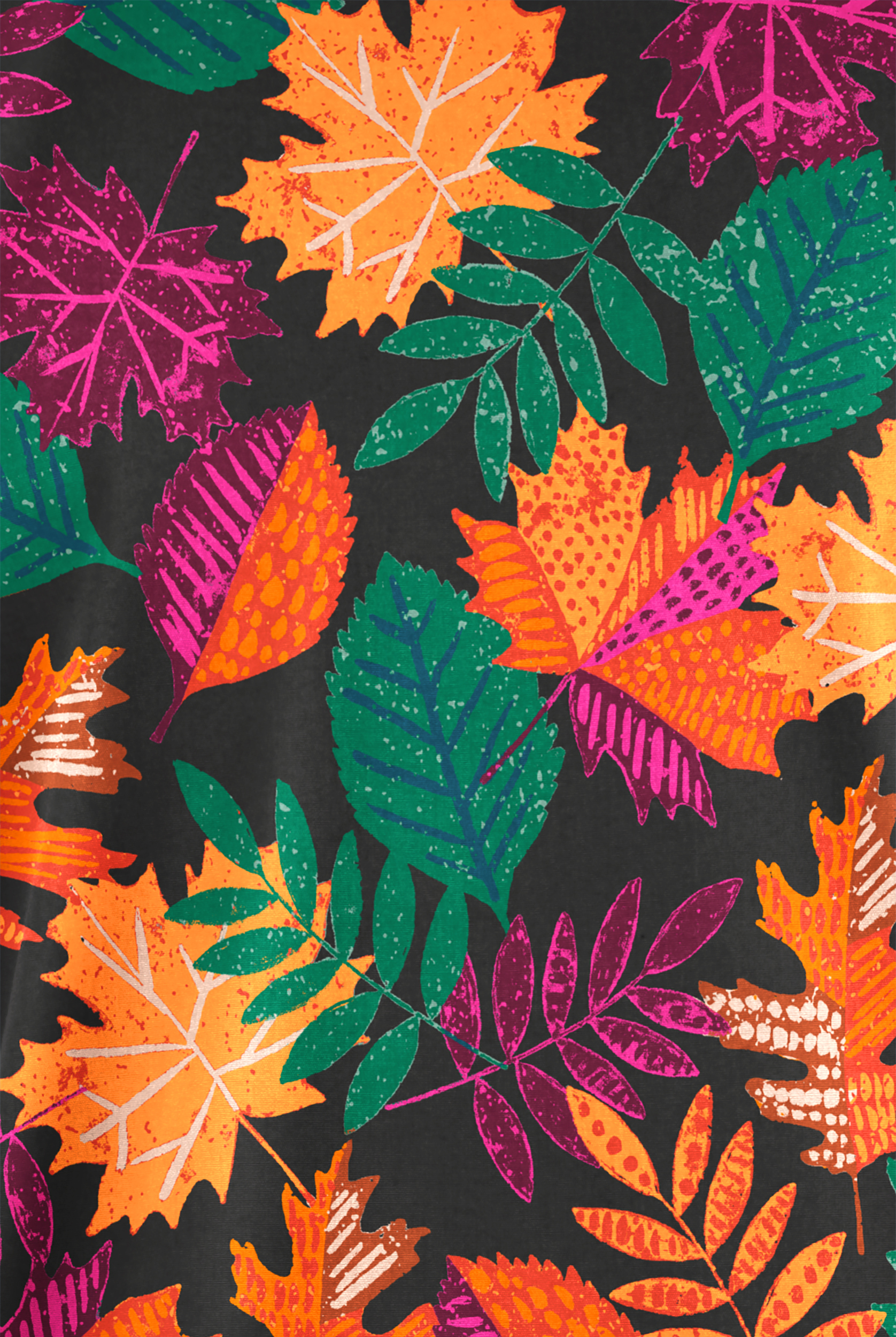 Butter-Soft Originals Black Autumn In Maine Women's 2-Pocket Classic Fit V-Neck Print Scrub Top