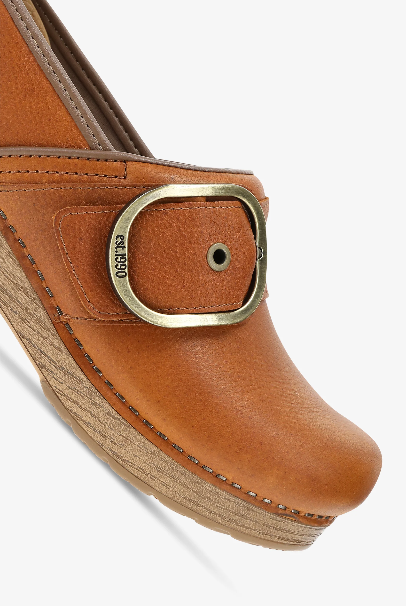 Dansko Women's Pearson Tan Tumbled Leather Clog