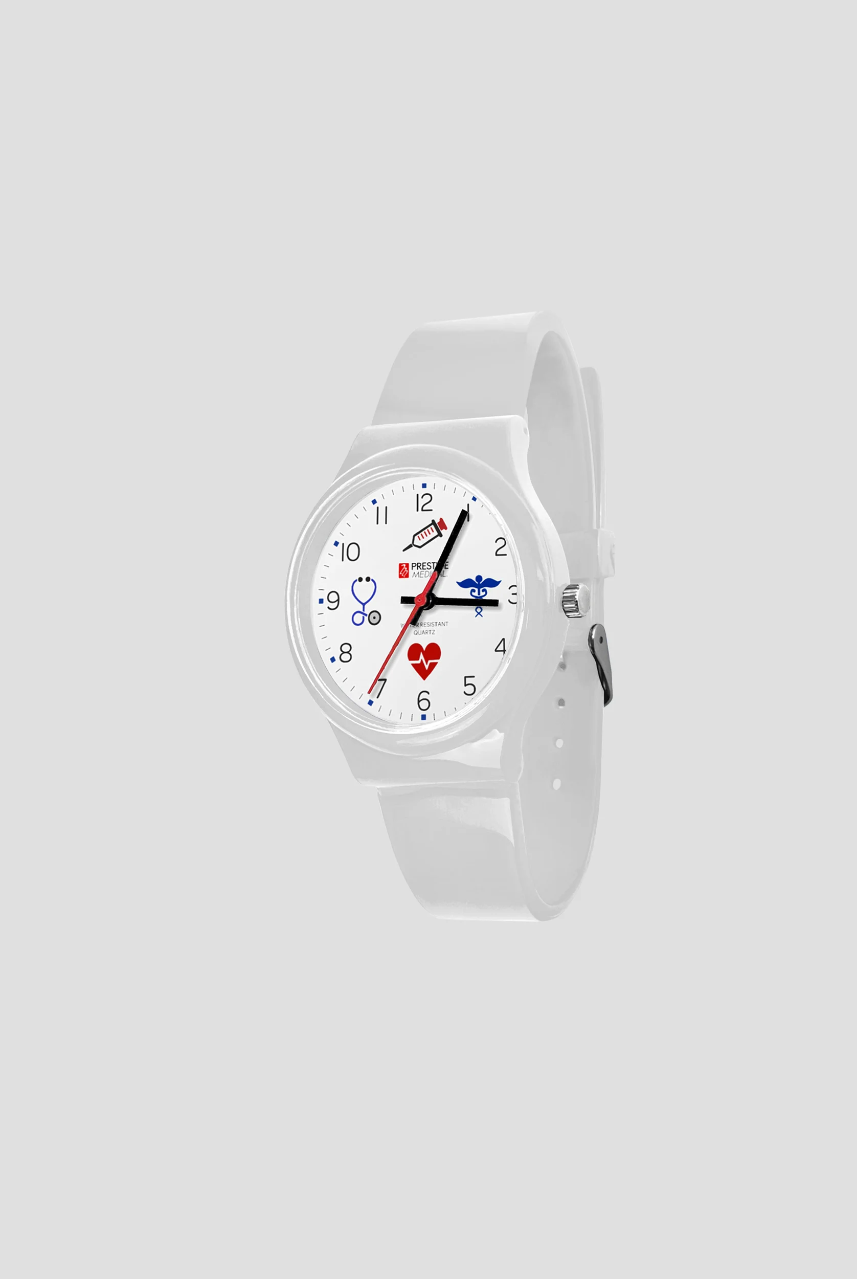 Prestige Medical Symbols White Student Scrub Watch