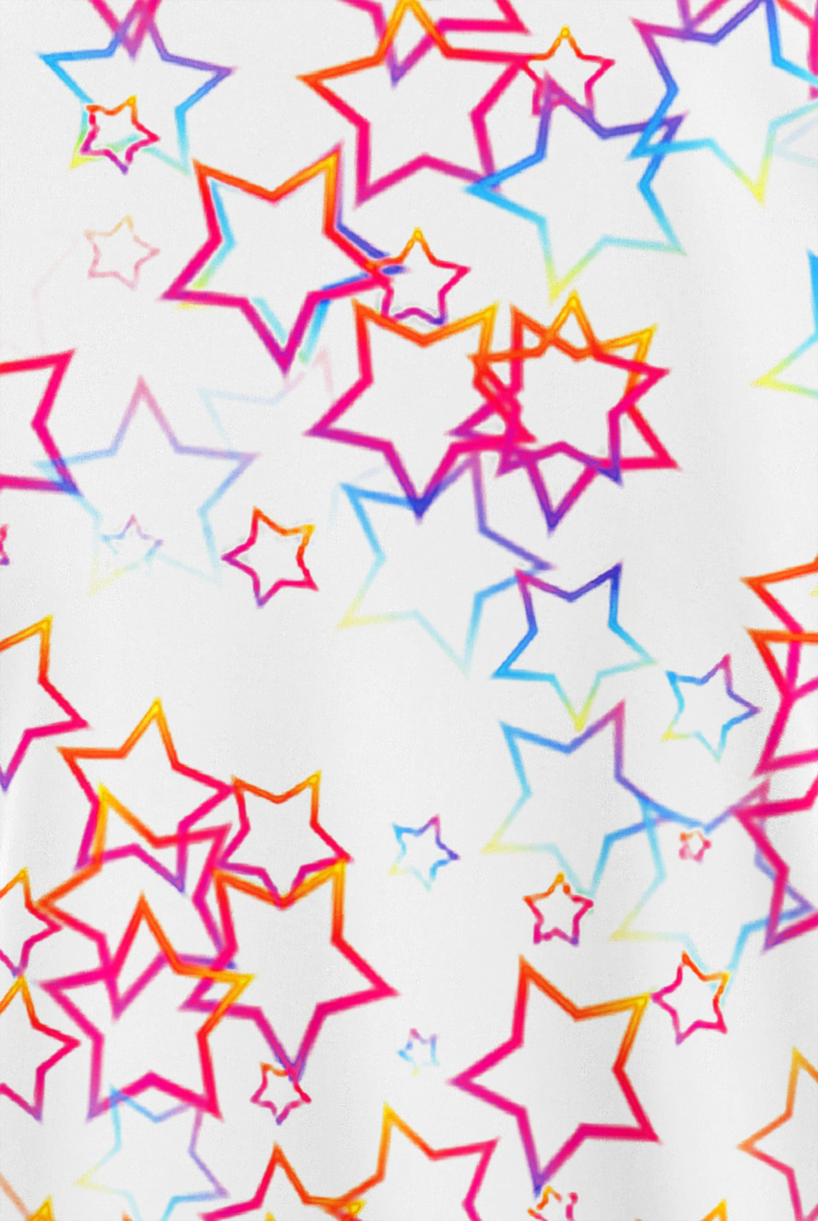 Blusa médica estampada UA Butter-Soft STRETCH Kaleidoscope Stars White con cuello en V y 2 bolsillos para mujer