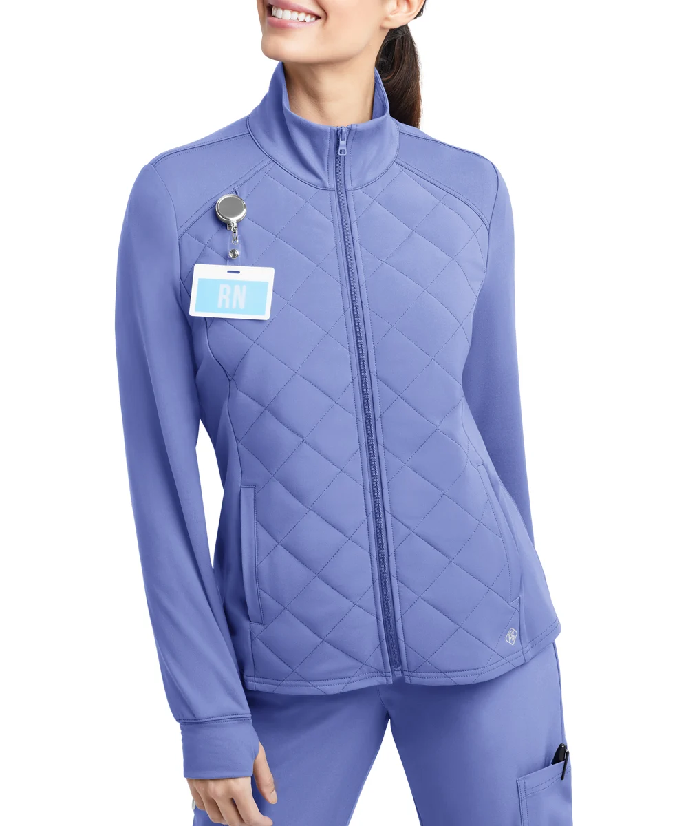 Tafford Active STRETCH Keira Women's 2-Pocket Quilted Long Sleeve Jacket