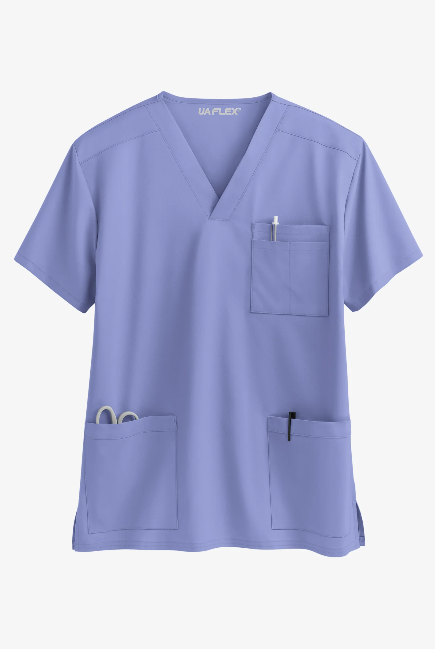 UA Flex2 Unisex 5-Pocket V-Neck STRETCH Scrub Top