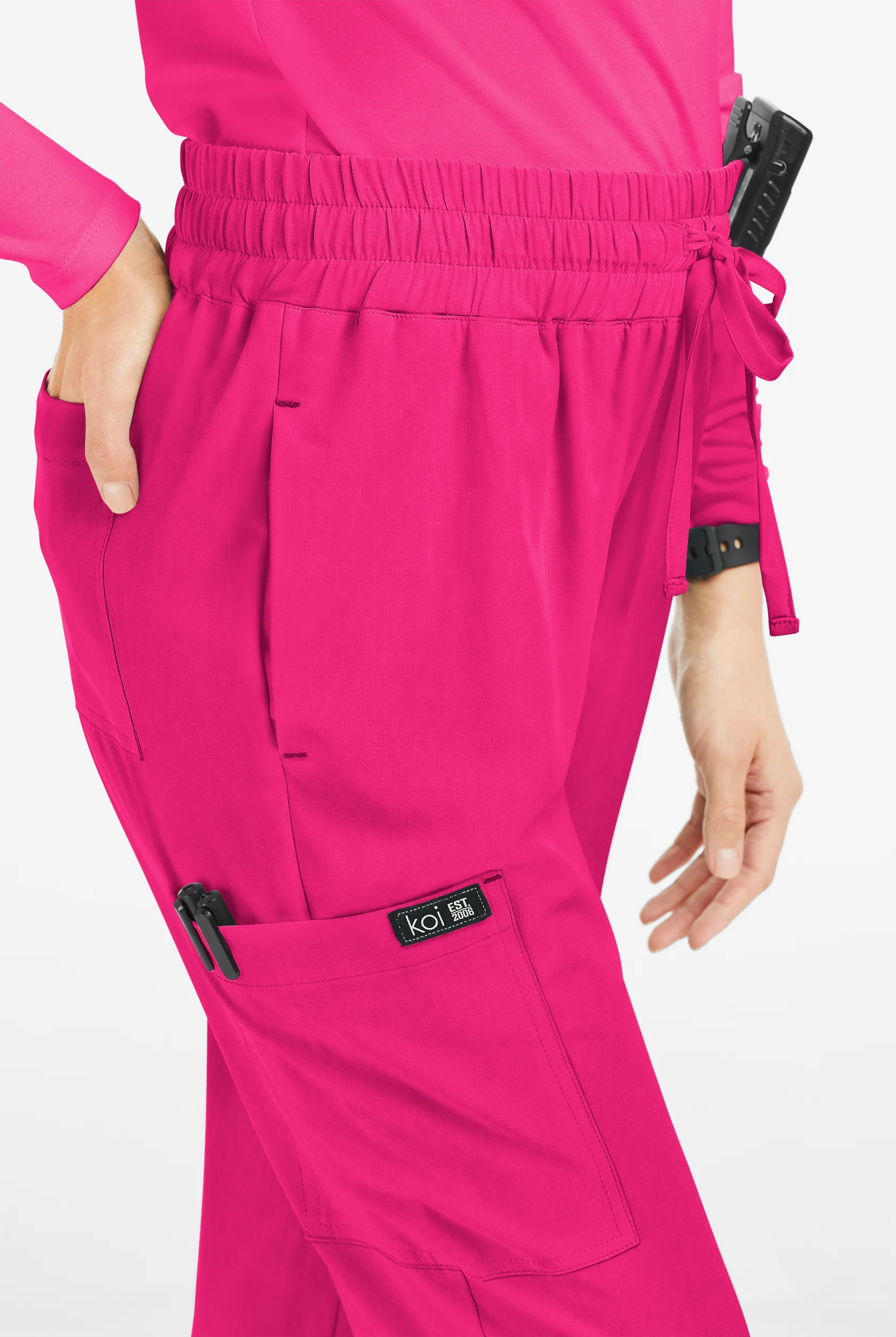 koi Basics Gemma Women's 5-Pocket STRETCH Cargo Jogger Scrub Pants