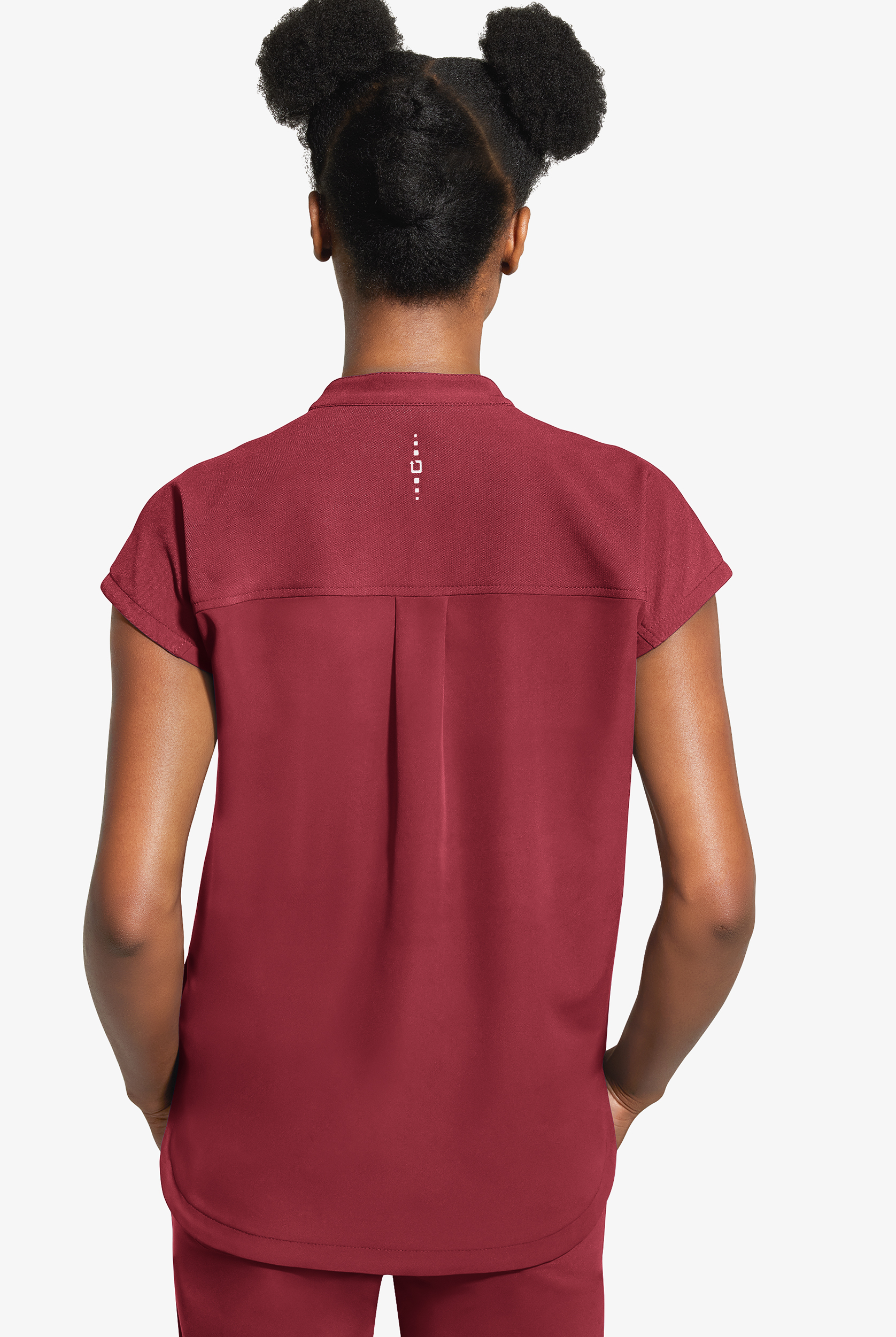 Healing Hands 360 Sandy Women's 2-Pocket STRETCH Dolman Sleeve Zip Mandarin Collar Scrub Top