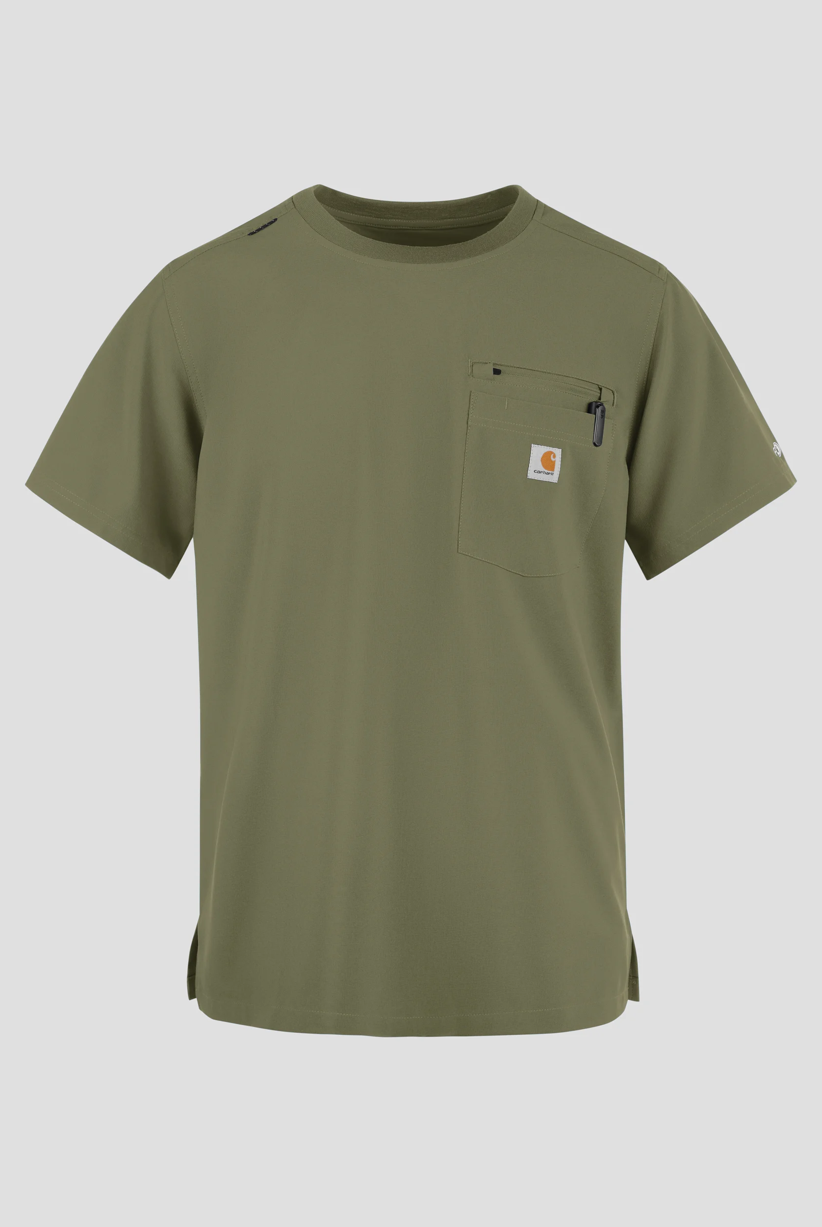 Carhartt Cross-Flex Men's 2-Pocket STRETCH Crew Neck Scrub Top