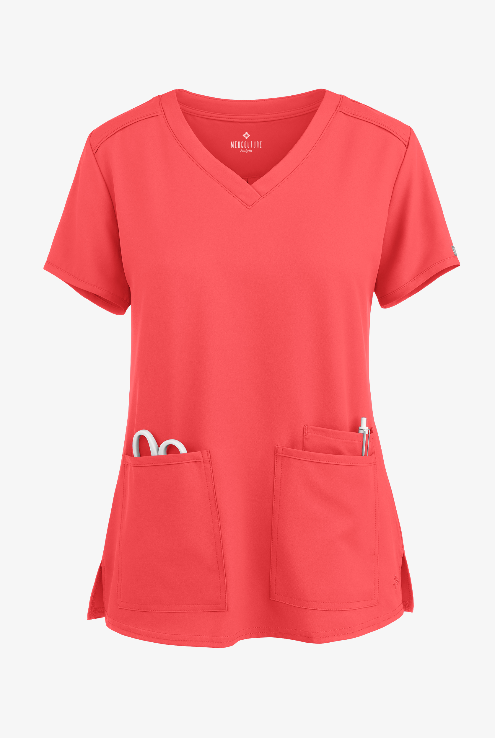 Med Couture Insight Women's 3-Pocket V-Neck Scrub Top