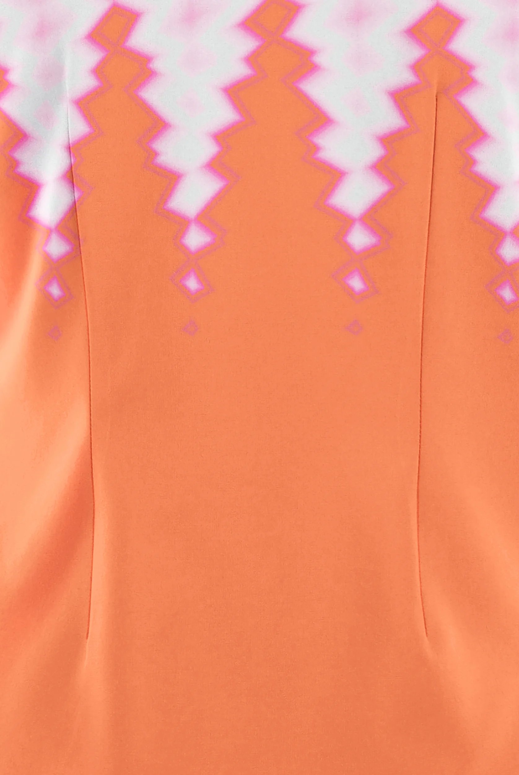 Easy STRETCH Dipped Coral Sunset Women's 2-Pocket V-Neck Print Scrub Top